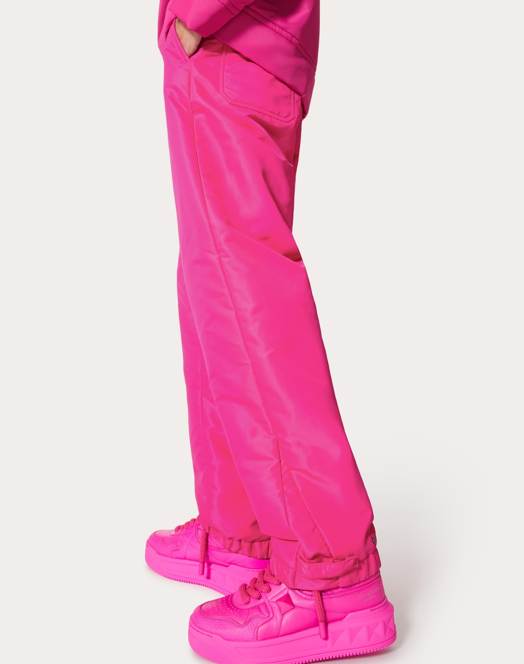 NYLON CARGO PANTS WITH STUD DETAIL - 5
