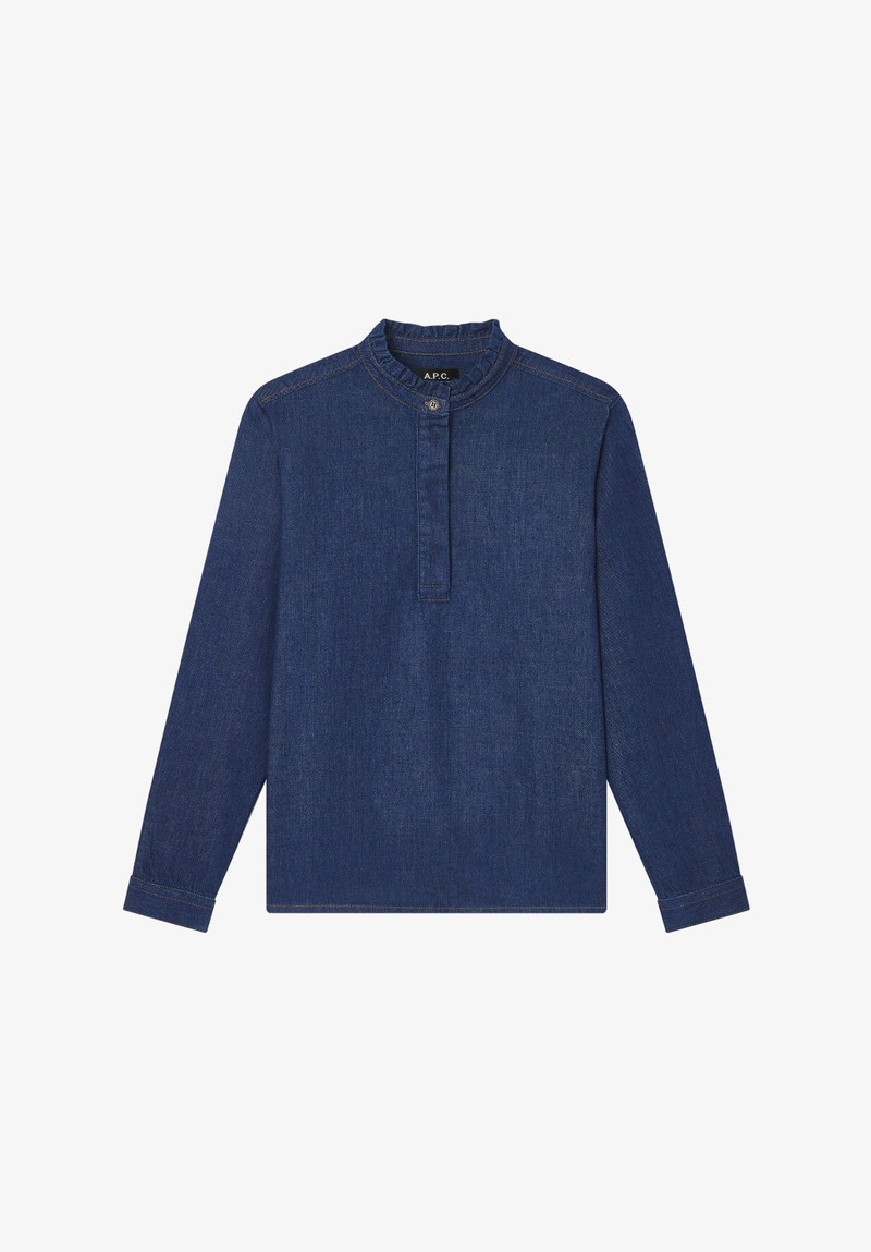 BLOUSE WITH RUFFLED COLLAR 1