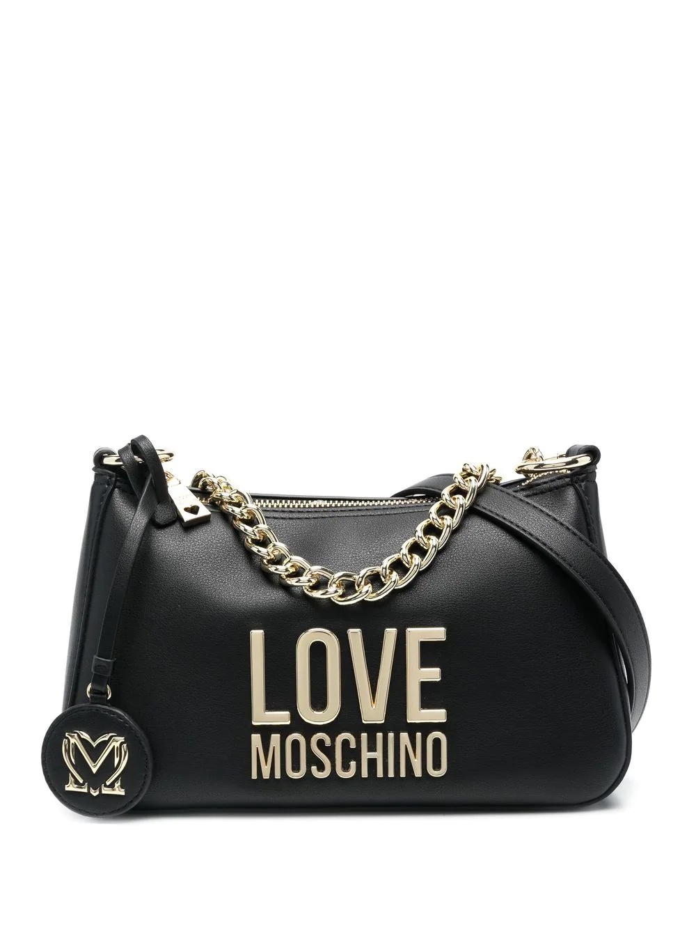 logo-plaque shoulder bag - 1