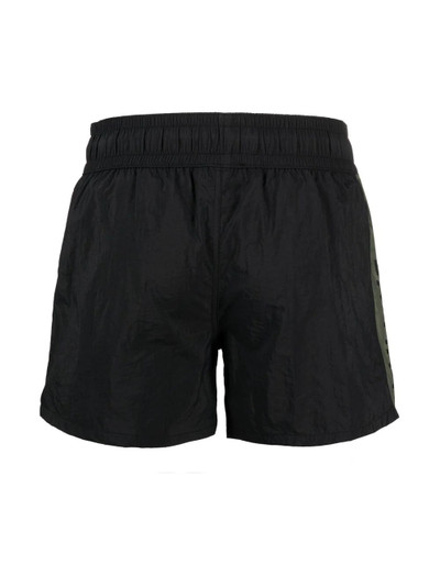 Balmain logo stripe swim shorts outlook