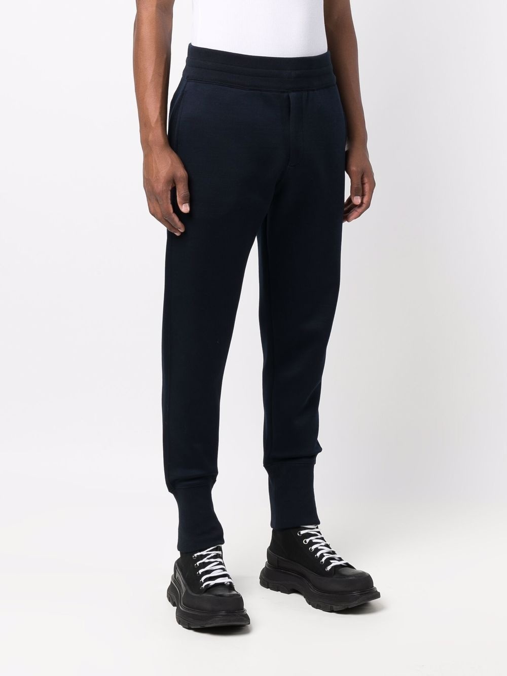 tapered logo-patch track pants - 3