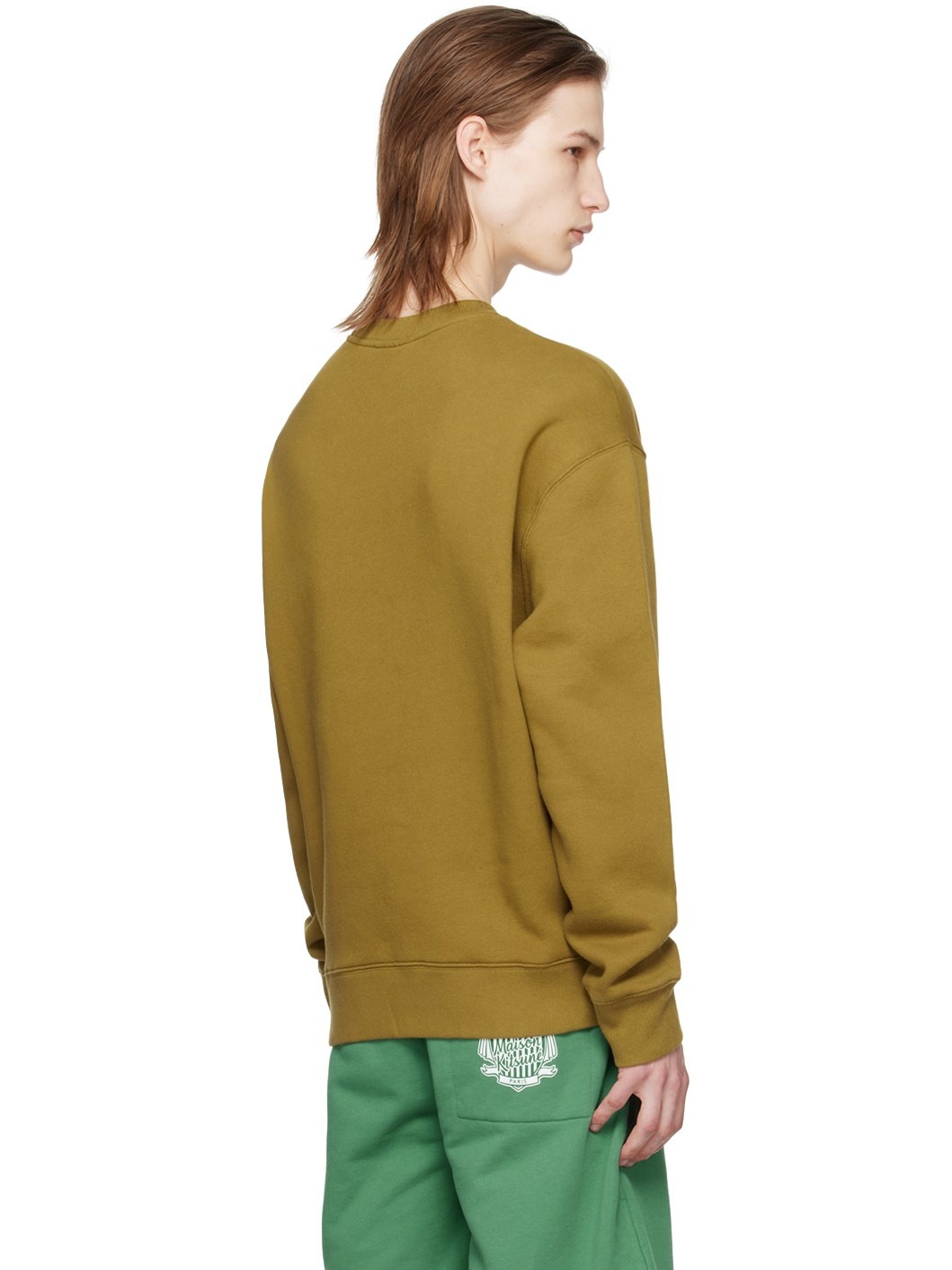 Khaki Bold Fox Head Sweatshirt - 3