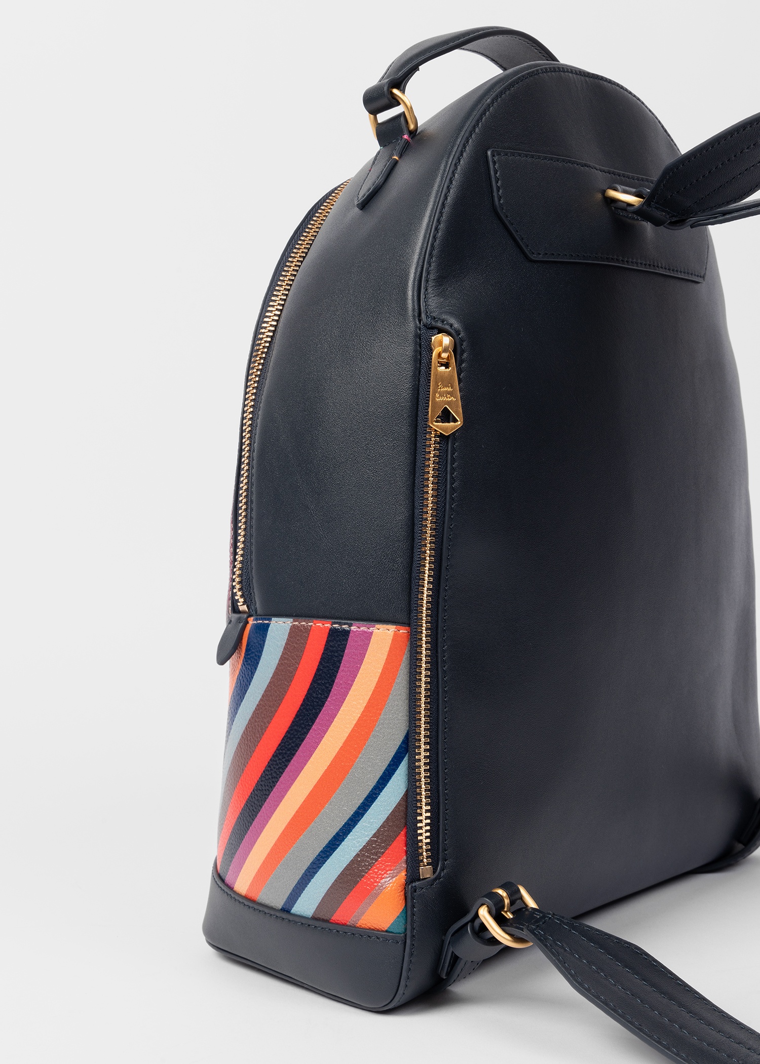 Leather 'Swirl' Backpack - 3