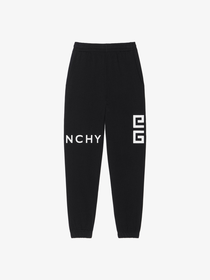 GIVENCHY 4G SLIM FIT JOGGER PANTS IN FLEECE - 1