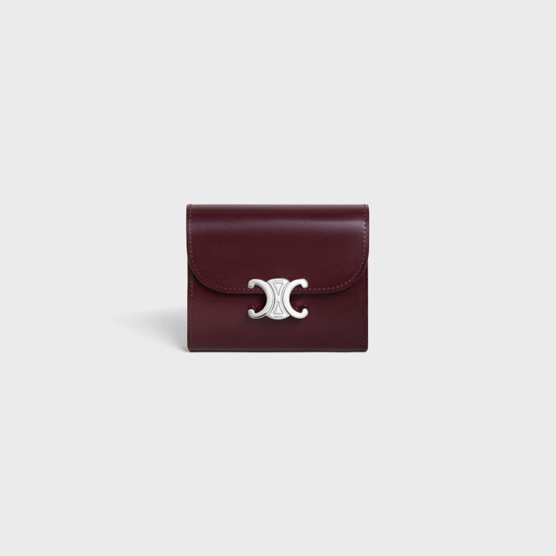 Small Flap Wallet TRIOMPHE IN Shiny calfskin 1