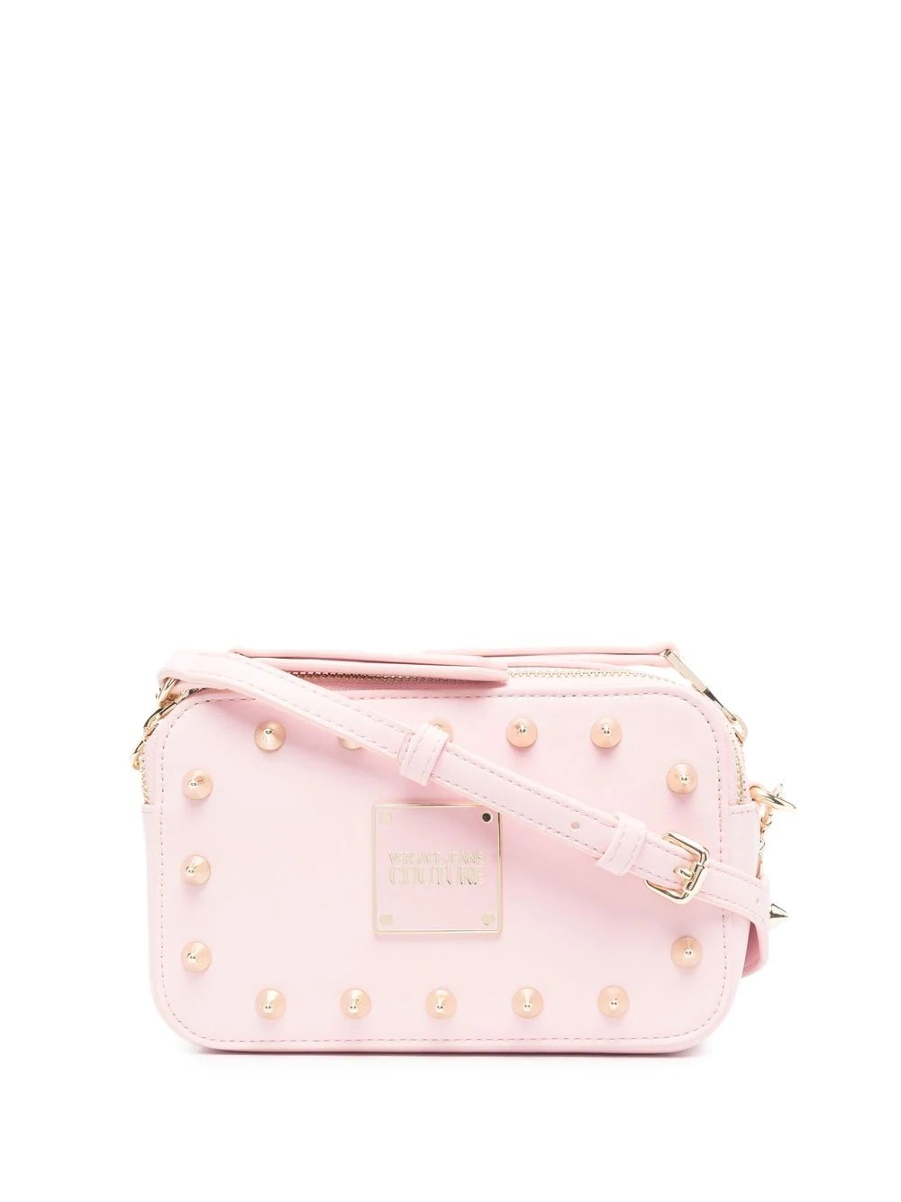 spike-studs crossbody camera bag - 1