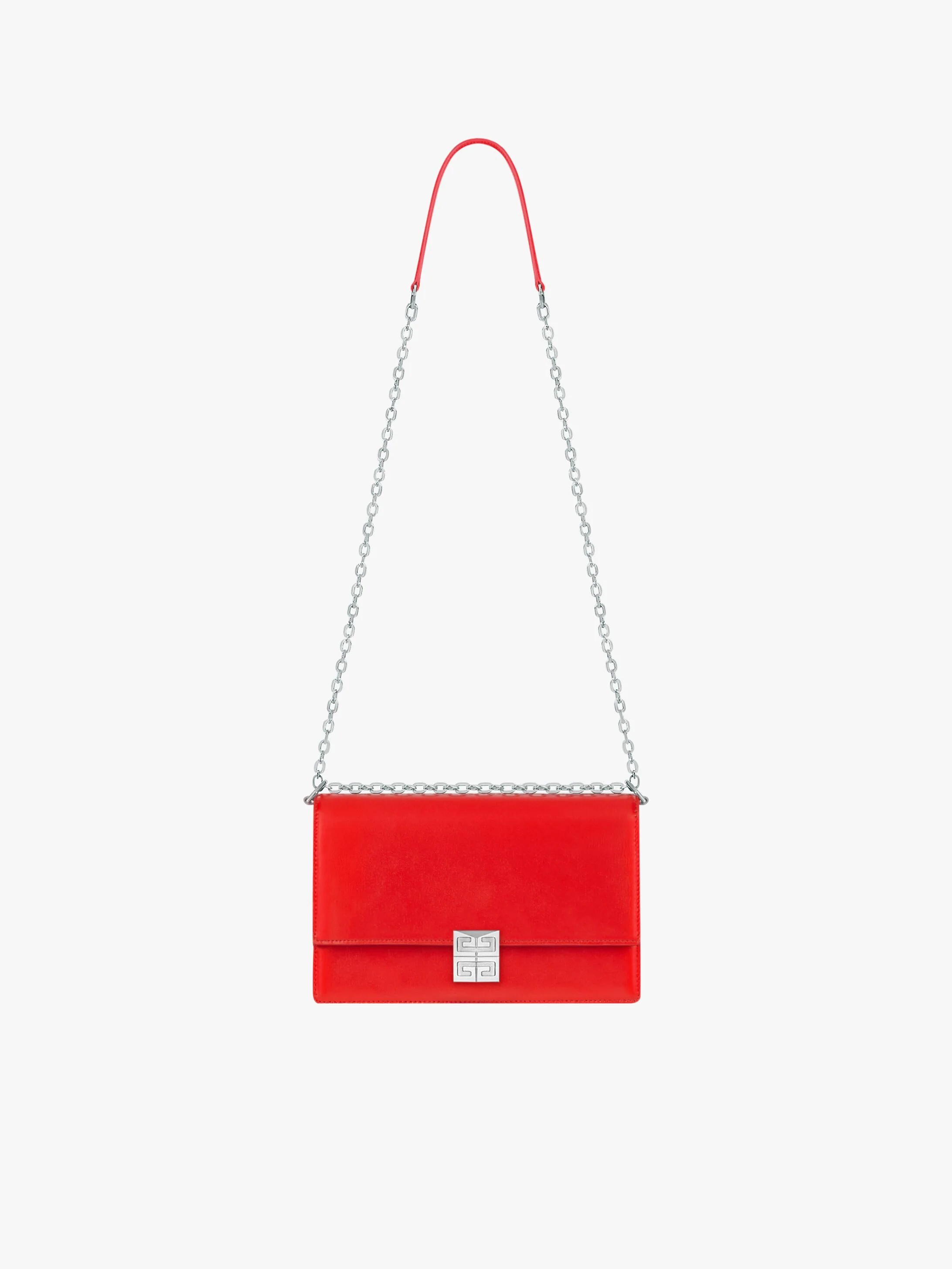 MEDIUM 4G BAG IN BOX LEATHER WITH CHAIN - 1