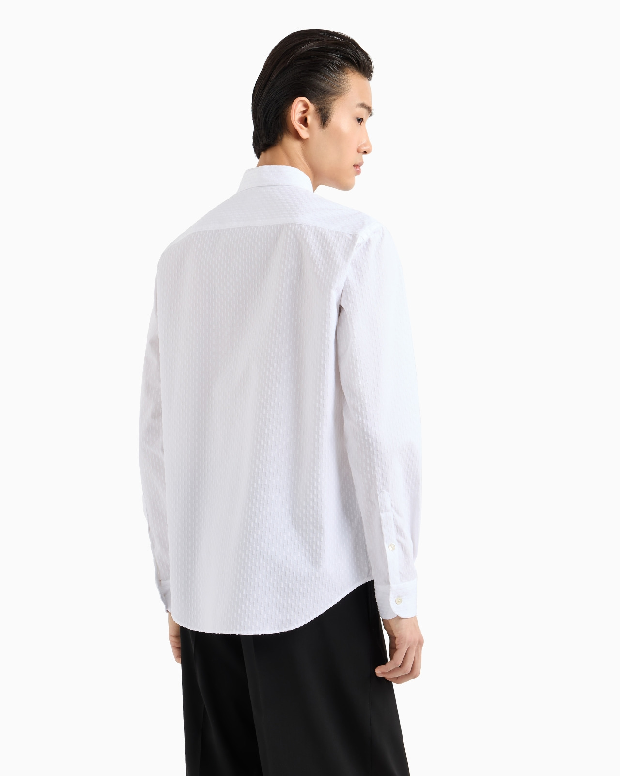 SHIRT WITH ALL-OVER FLOCKED PRINT - 3