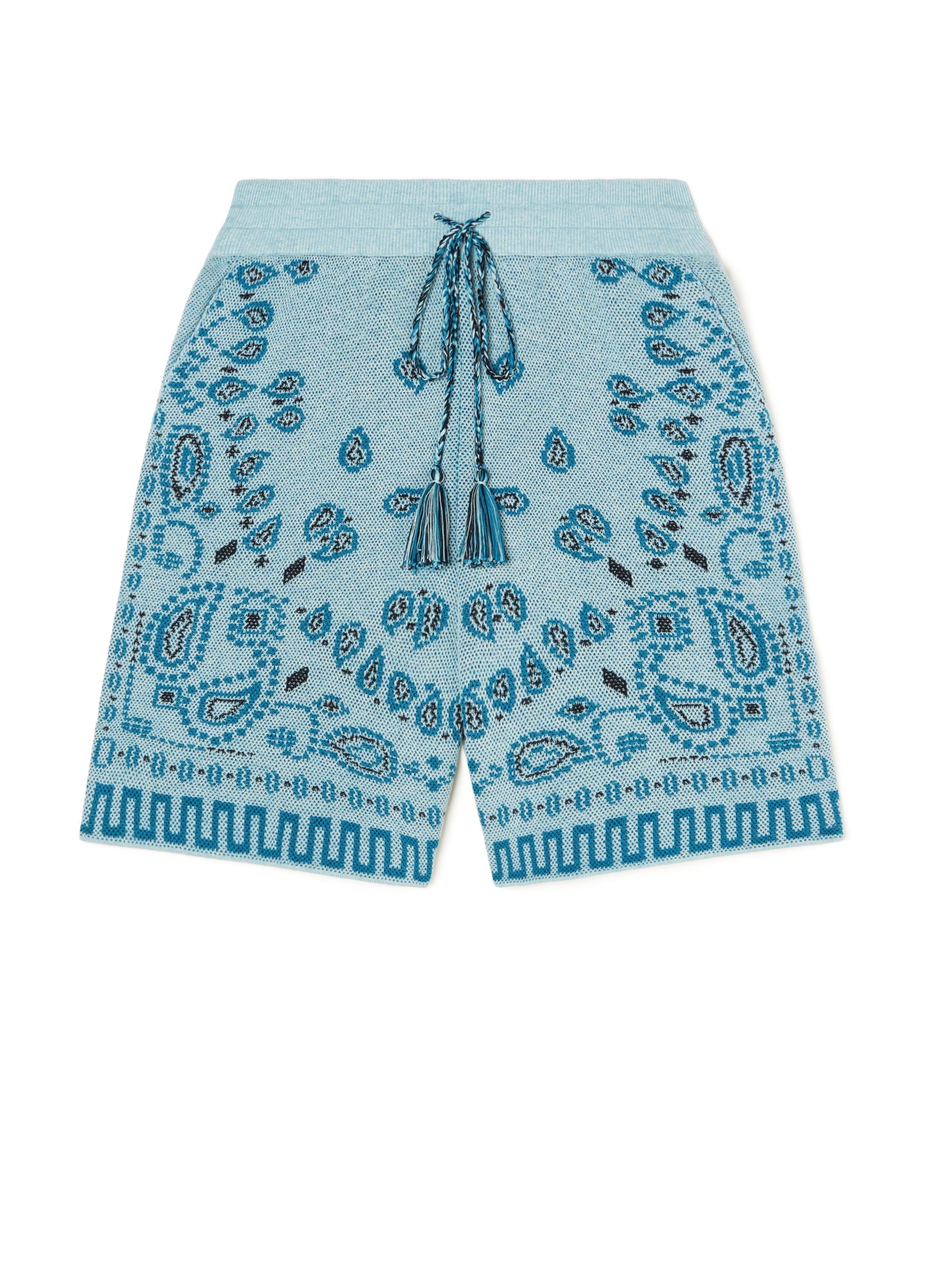 Cotton Piquet Bandana Shorts - 2
