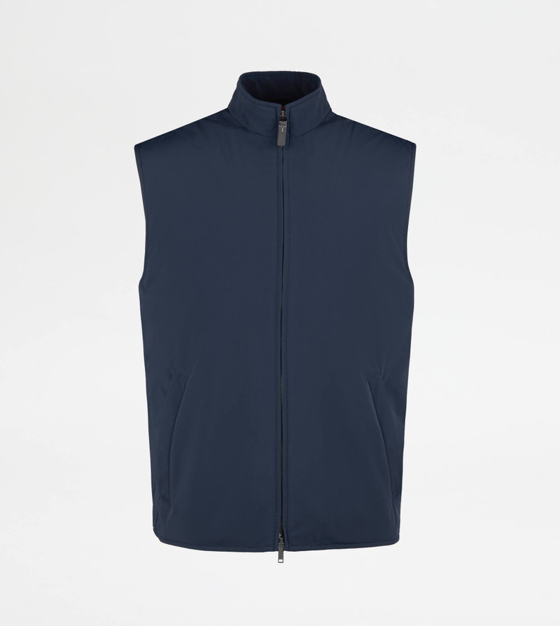 VEST IN TECHNICAL FABRIC - BLUE 1