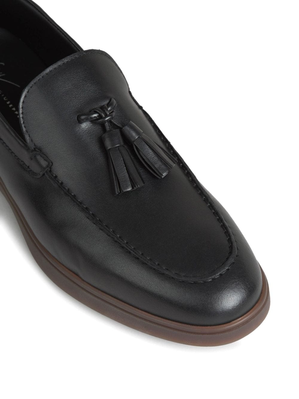 tassel-detailed leather loafers - 5