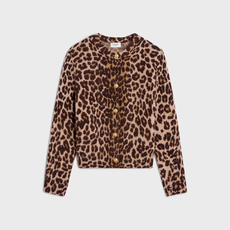 cardigan in leopard cashmere 1
