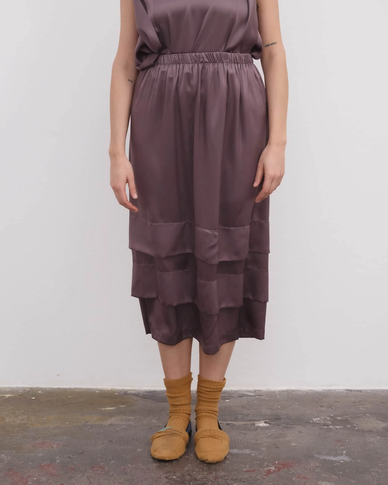 Mason Skirt - Silk Satin - 1