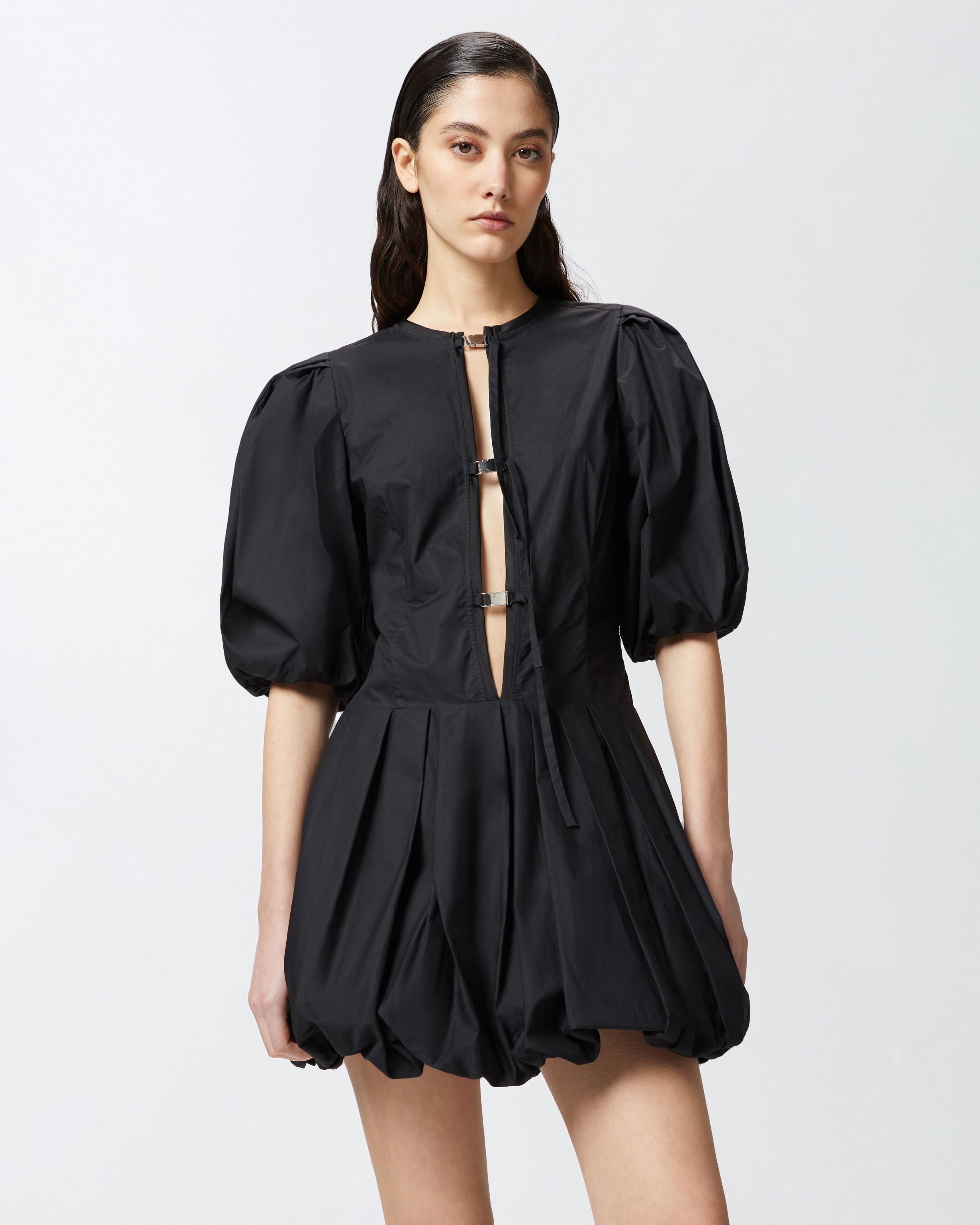 SHORT DRESS WITH BALLOON SKIRT - 3