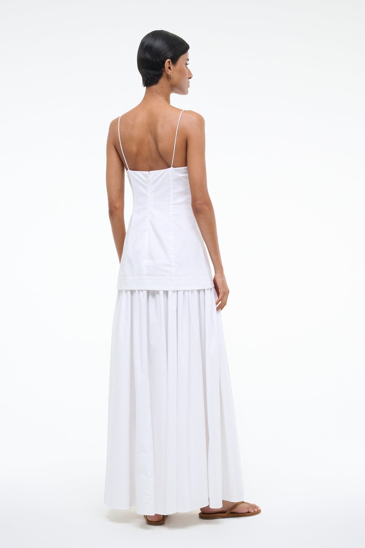STAUD ARI DRESS WHITE - 5