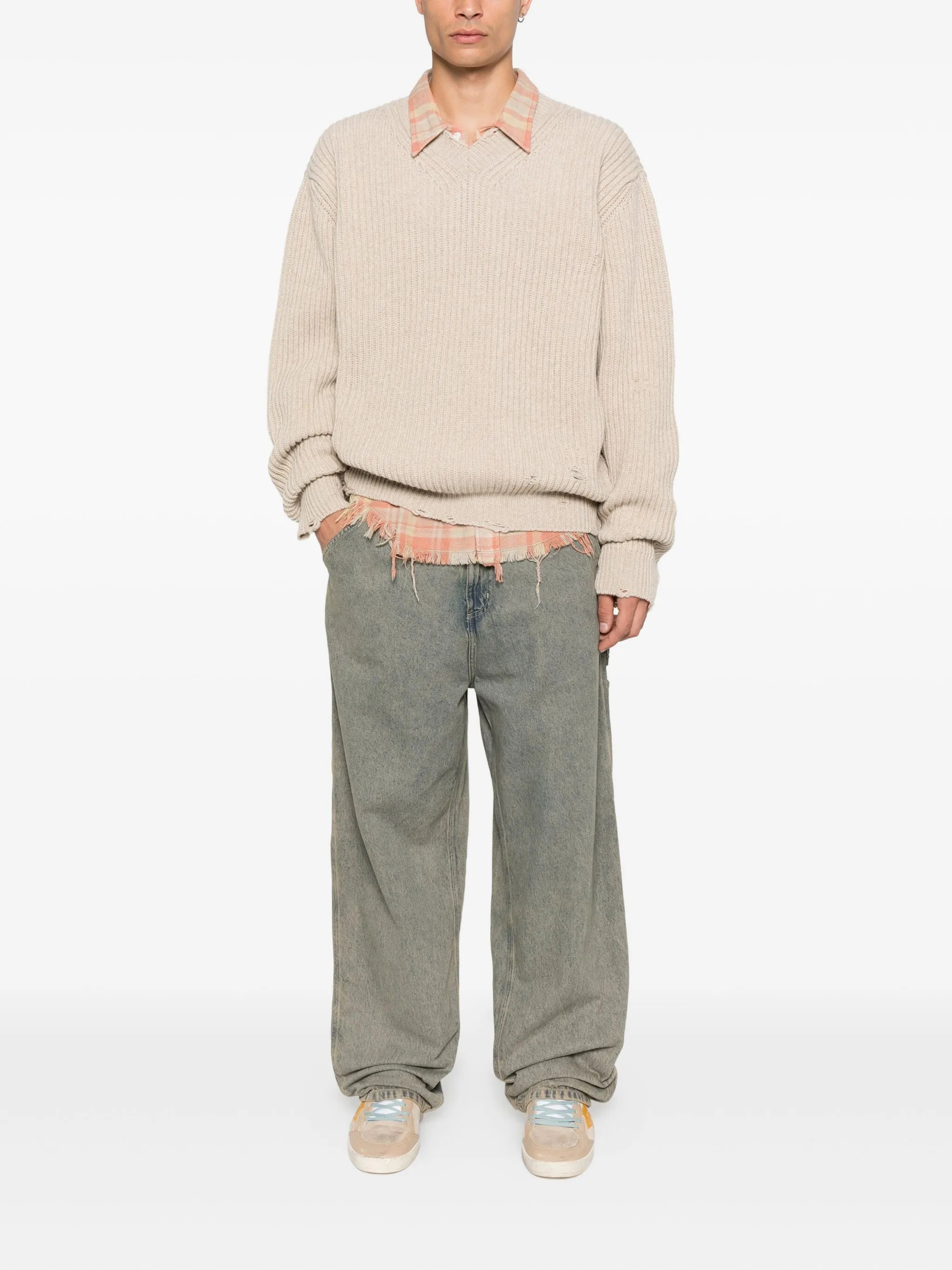 Mm6 Maison Margiela V-neck Sweater - 2