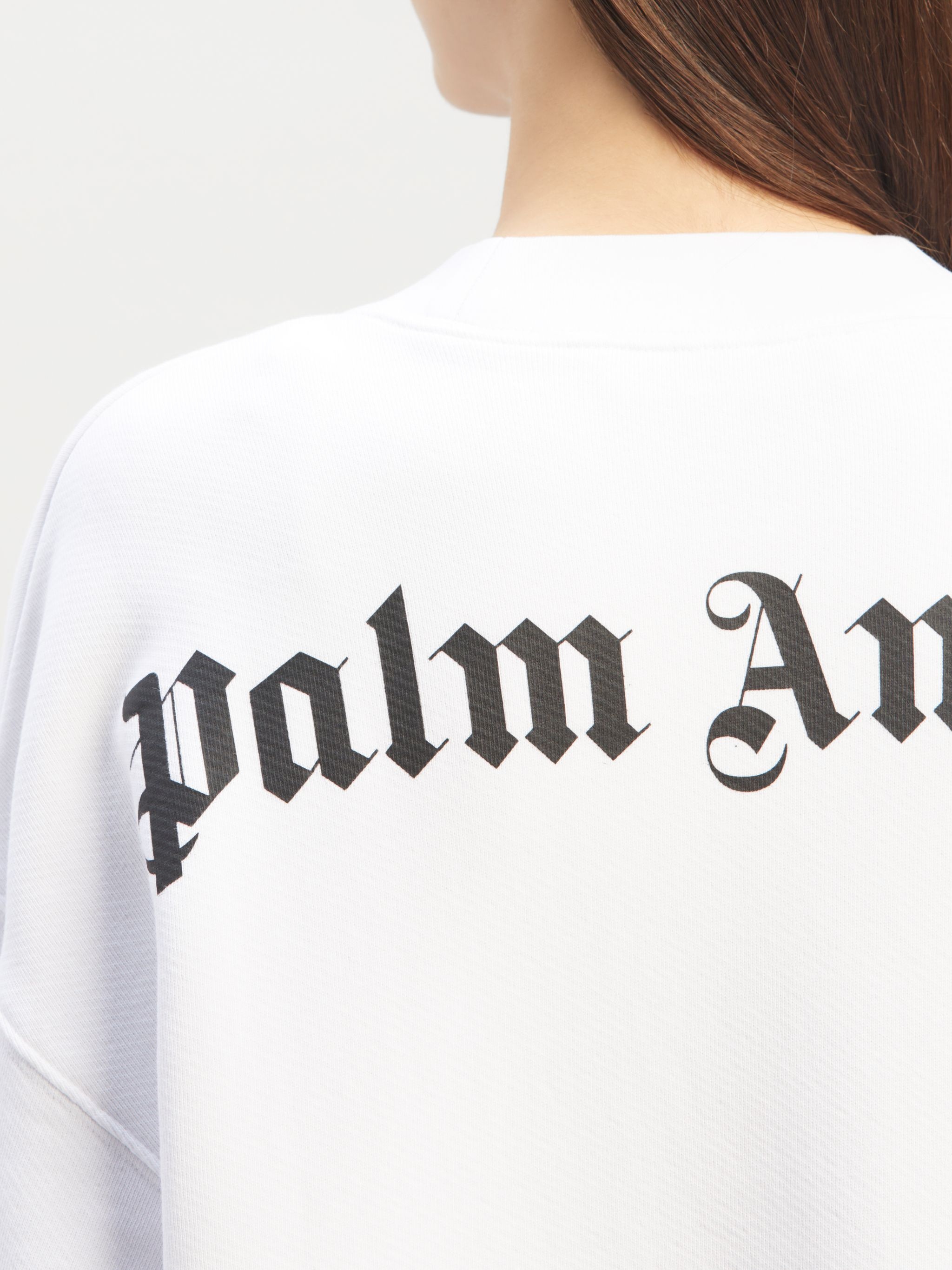 logo-print crew neck sweatshirt - 6