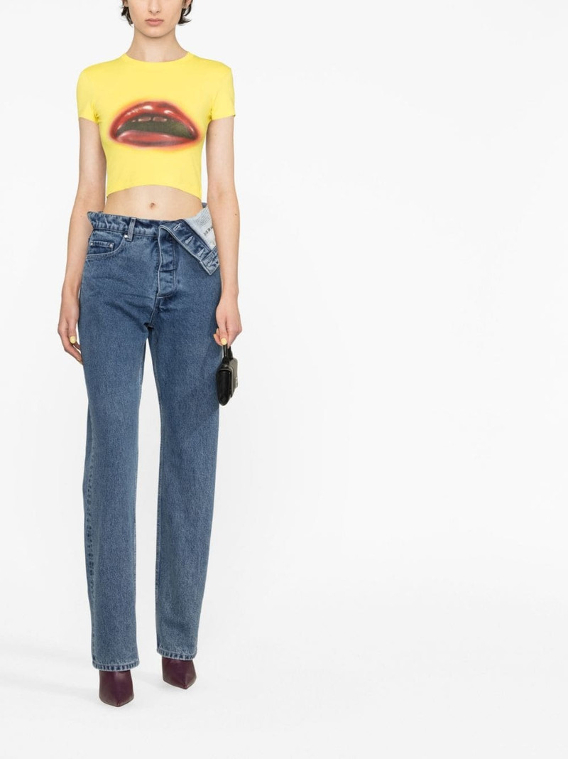 Y/Project asymmetric-waist jeans outlook