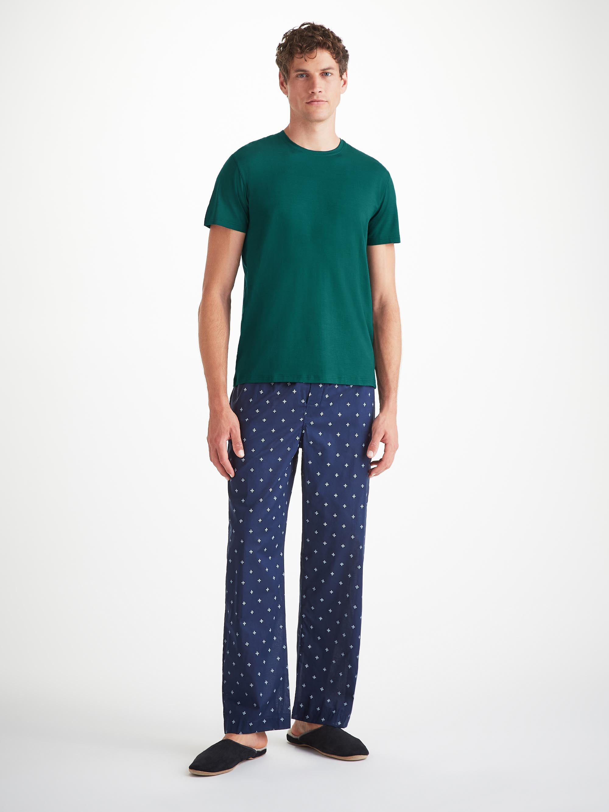 Men's T-Shirt Basel Micro Modal Stretch Pine Green - 3