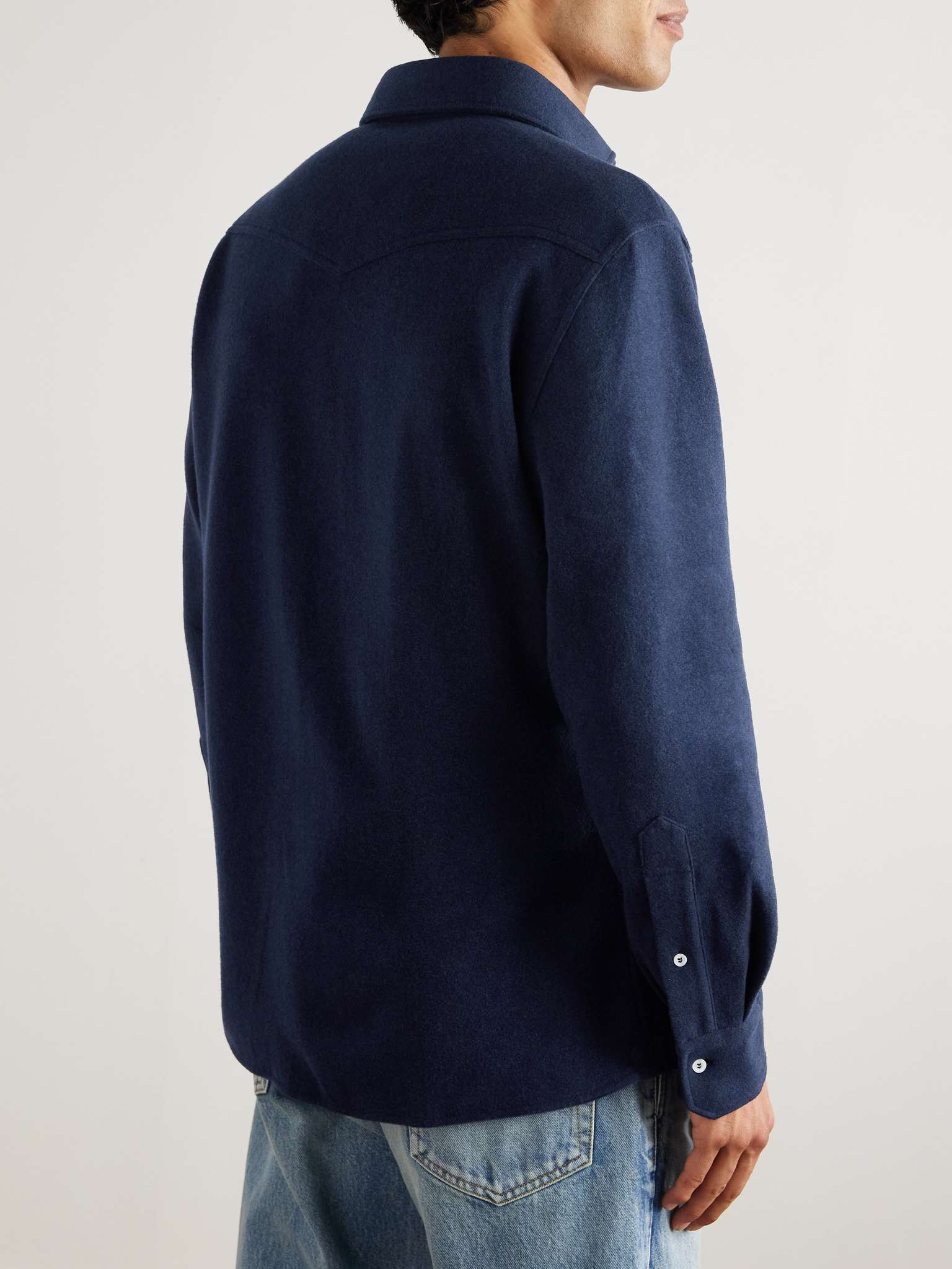 Cashmere-Blend Western Shirt - 4
