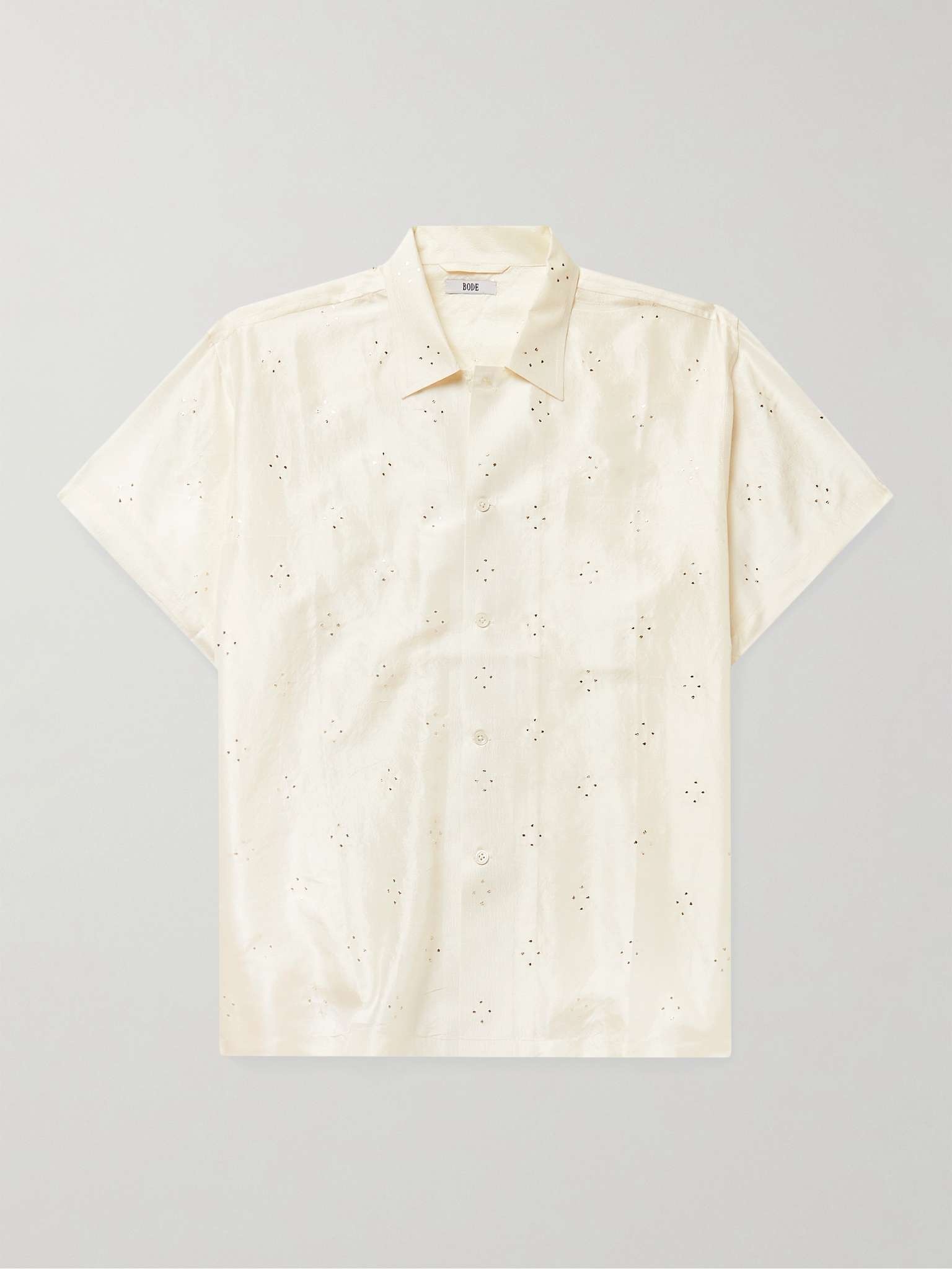 Constellation Embroidered Silk Shirt - 1