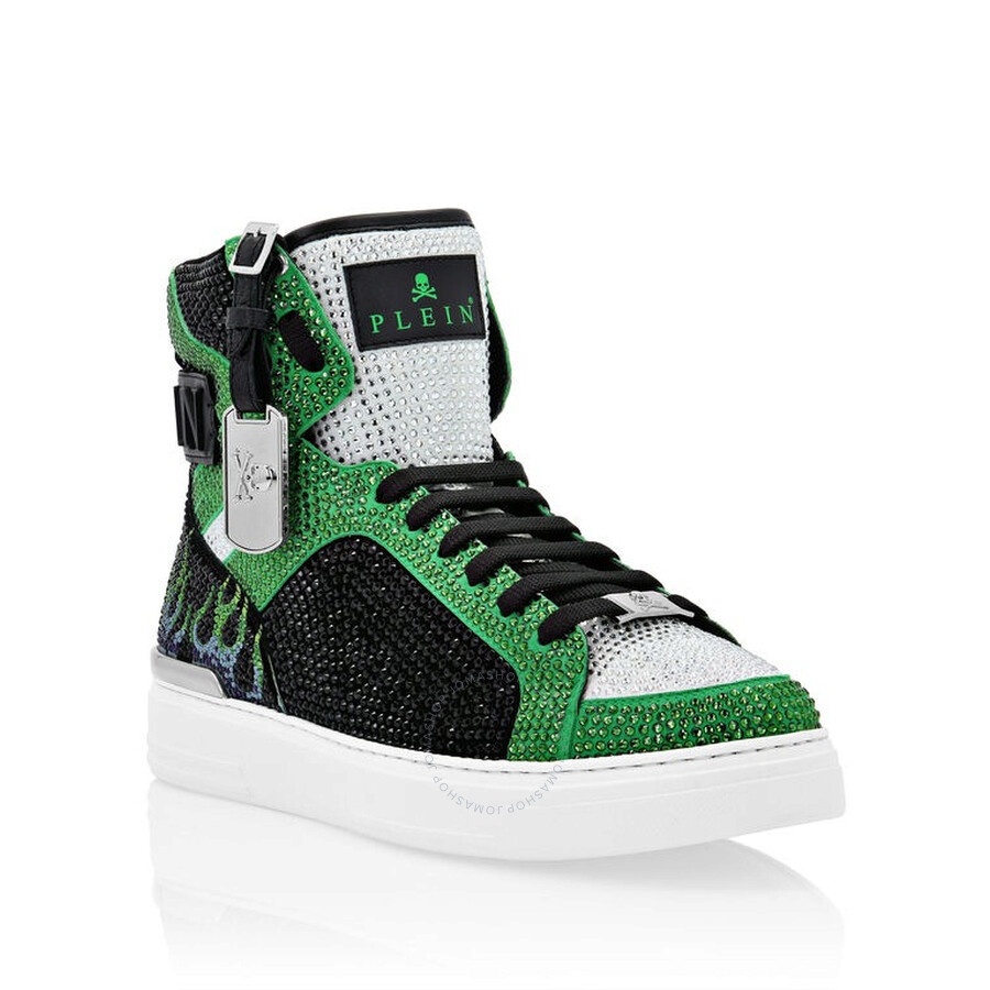 Philipp Plein Crystal Flame Money Beast Hi-Top Sneakers - 2