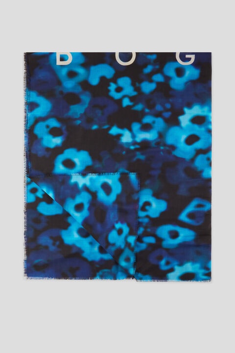 Dua Scarf in Navy blue/Light blue - 1