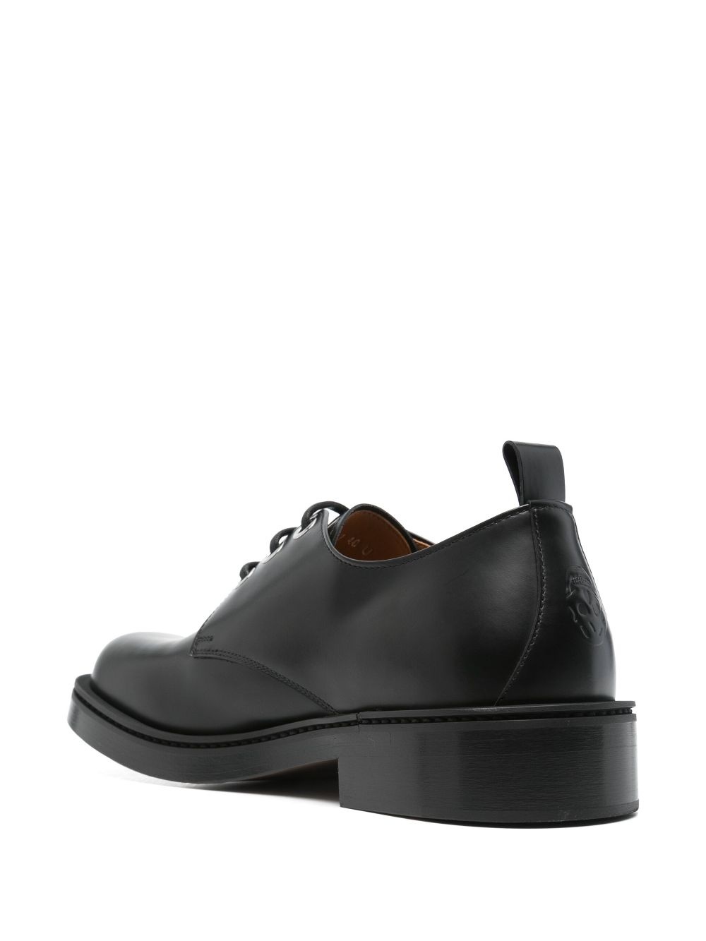 skull-embossed Derby shoes - 3