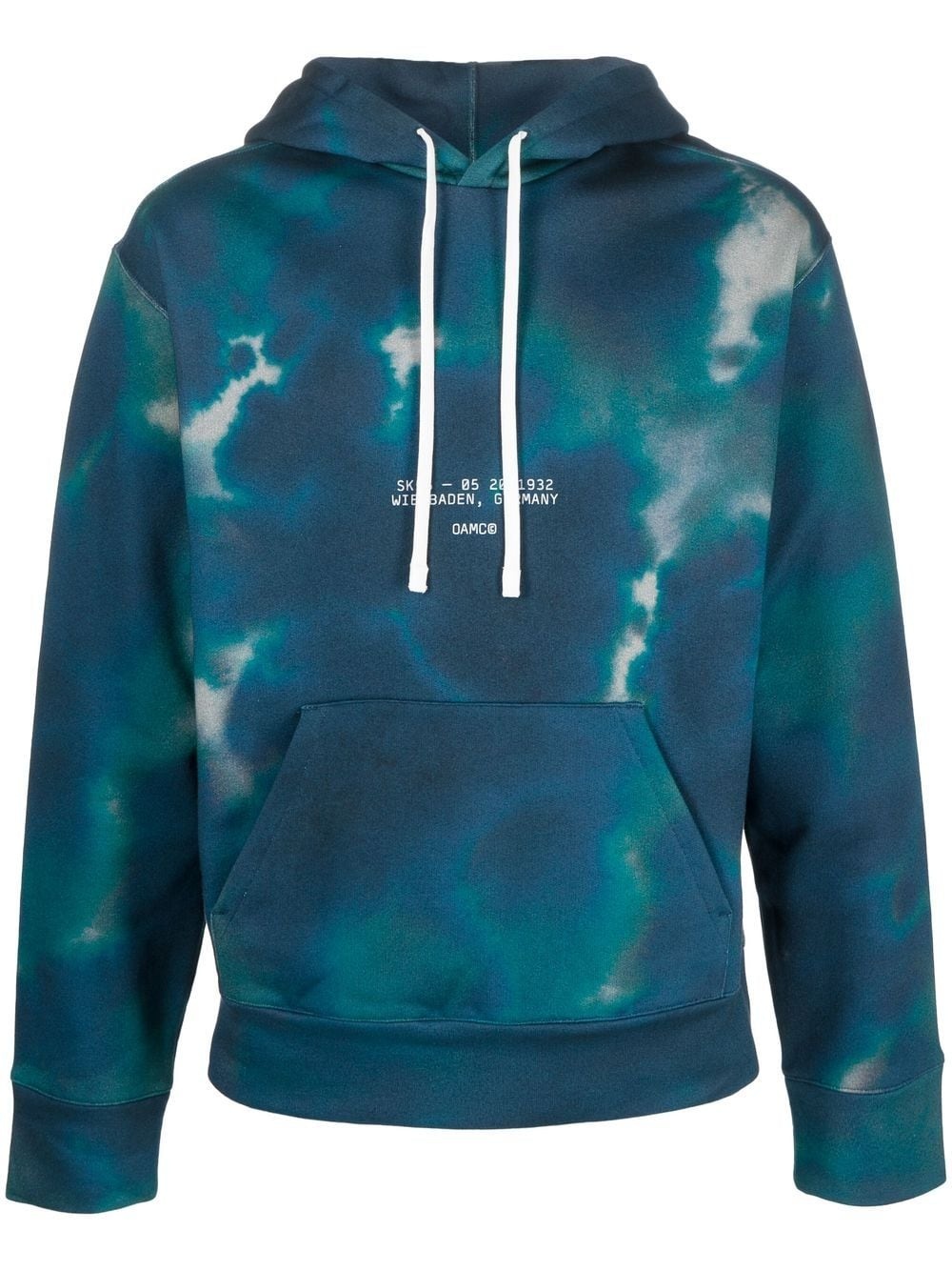 tie-dye cotton hoodie - 1