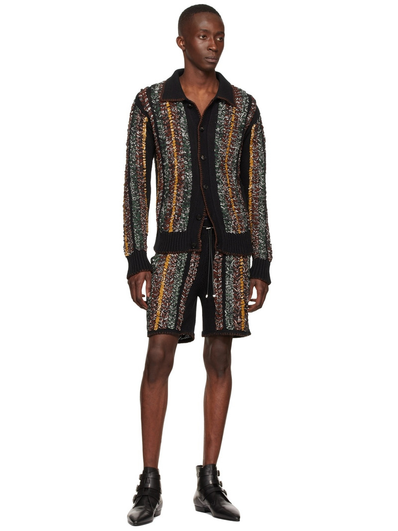 AMIRI Black Cotton Cardigan outlook