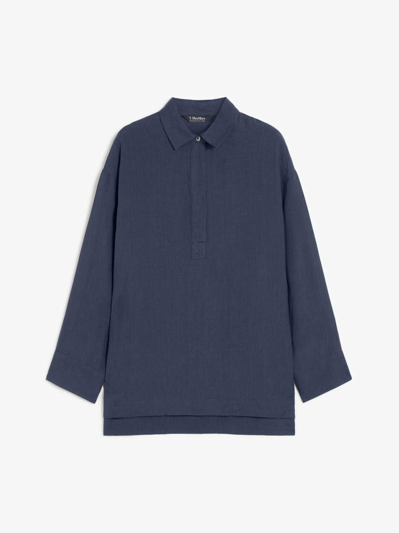 VARESE Linen canvas polo shirt - 1
