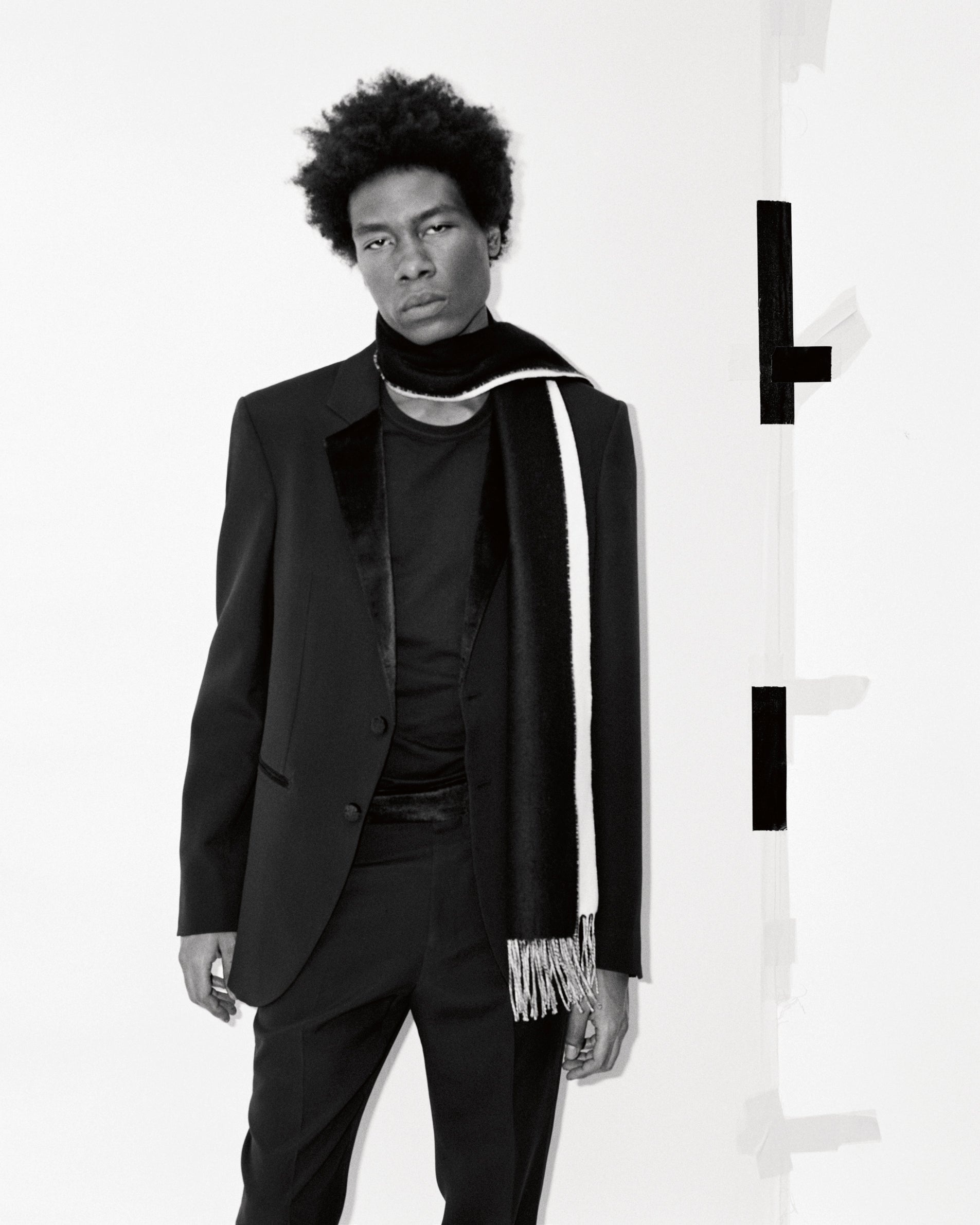 Simons Pant in Black Silk Wool Cady - 2