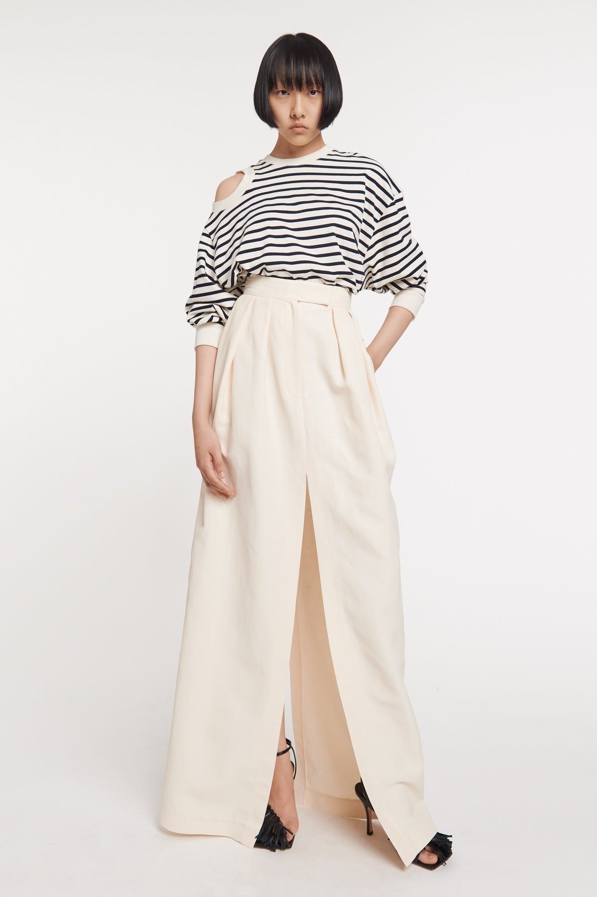 MAXI PANT SKIRT ECRU - 7