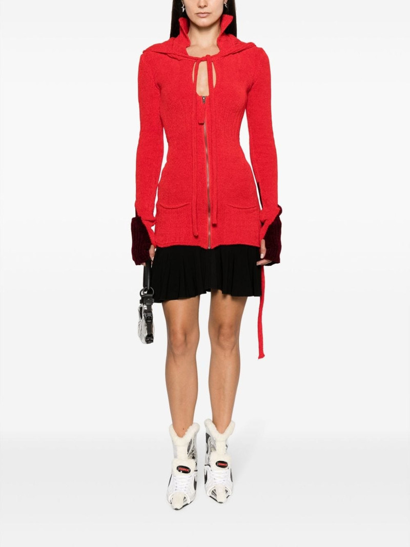 OTTOLINGER two-tone zip-up cardigan outlook