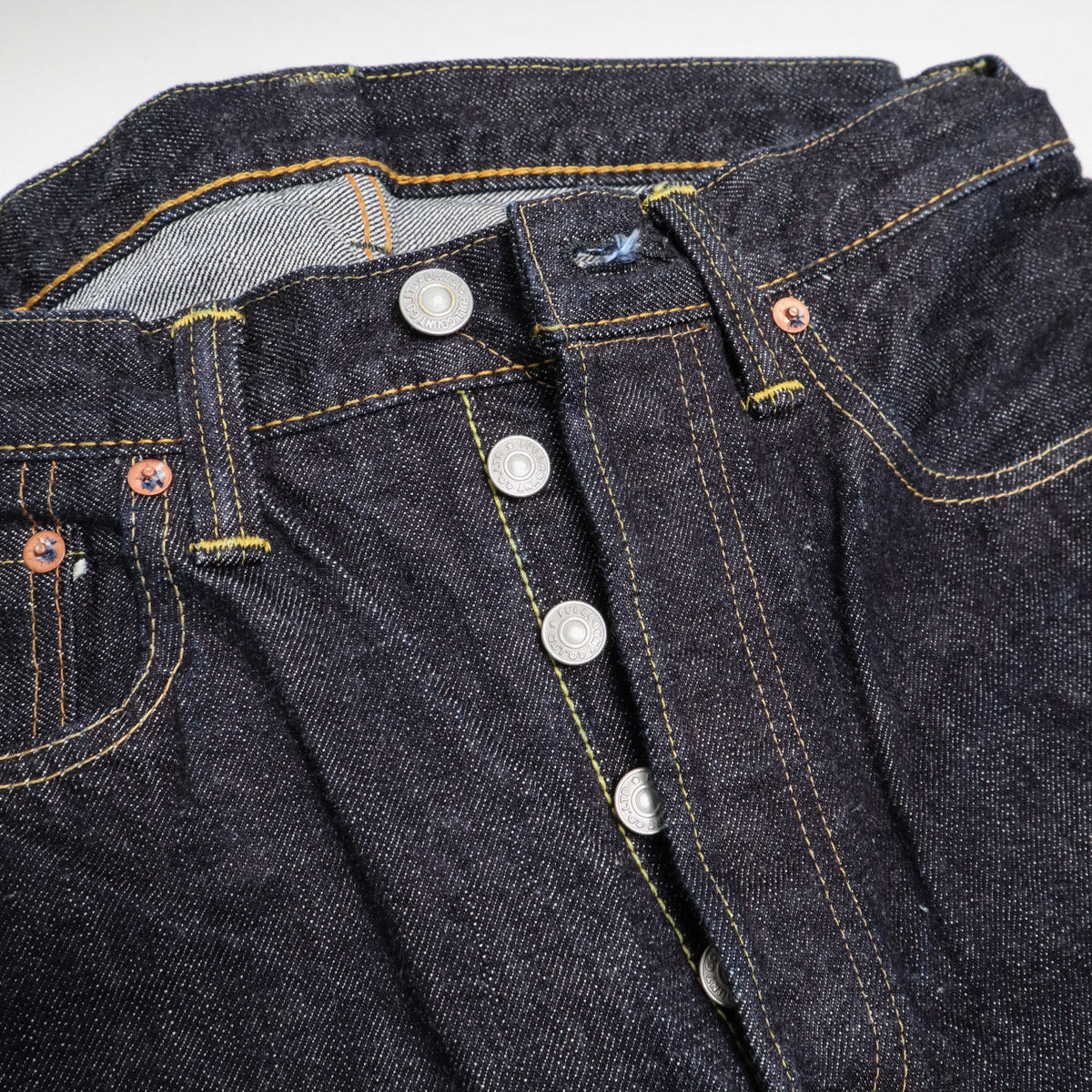 1101XXW Straight Selvedge Denim 15.5oz One Wash Indigo - 7
