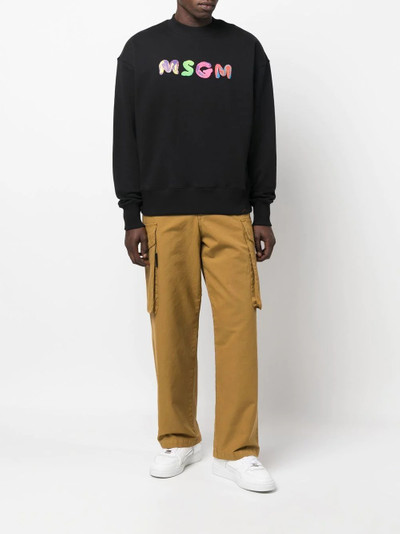 MSGM straight-leg cargo trousers outlook