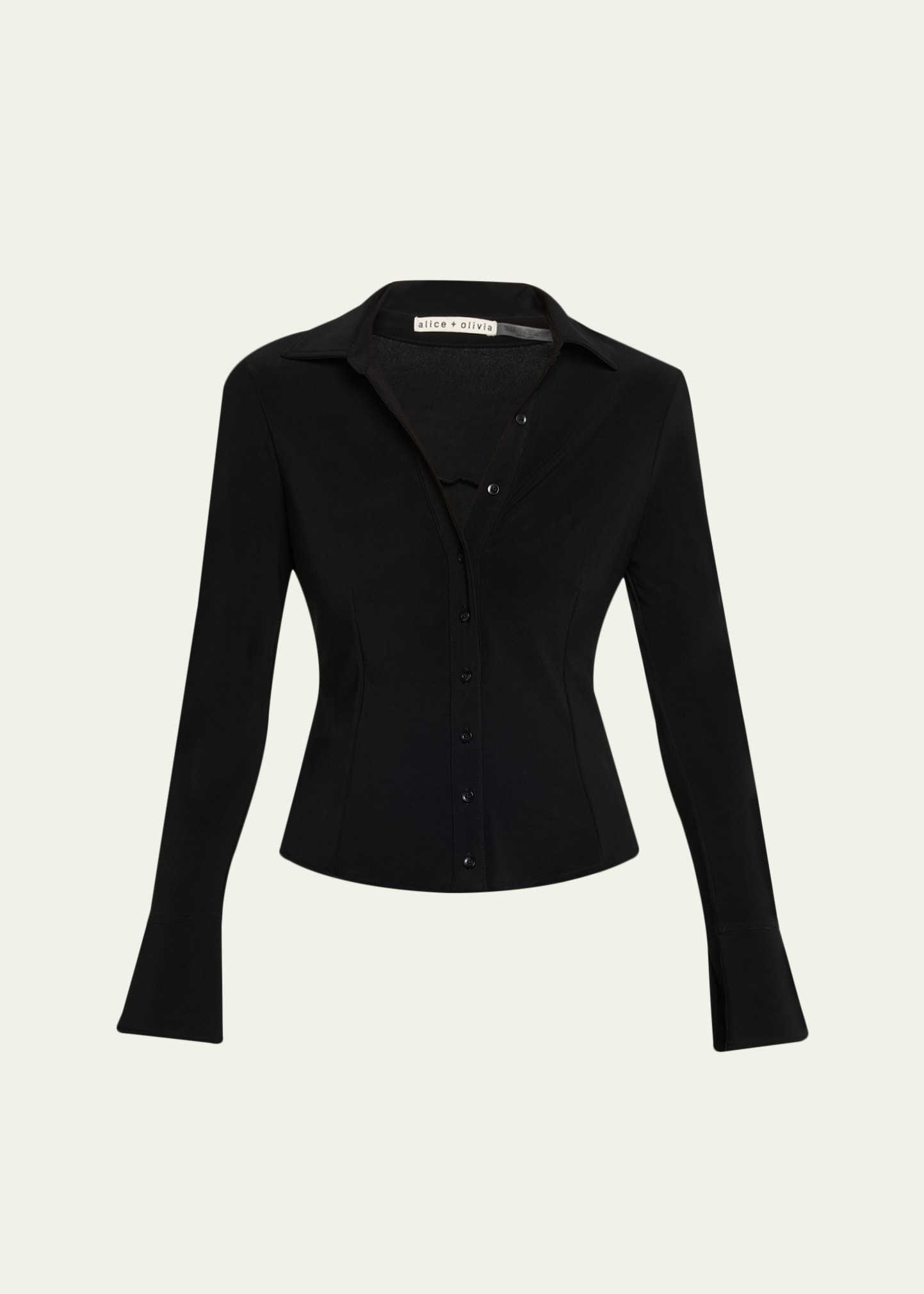 Freya Fitted Button-Front Top - 1