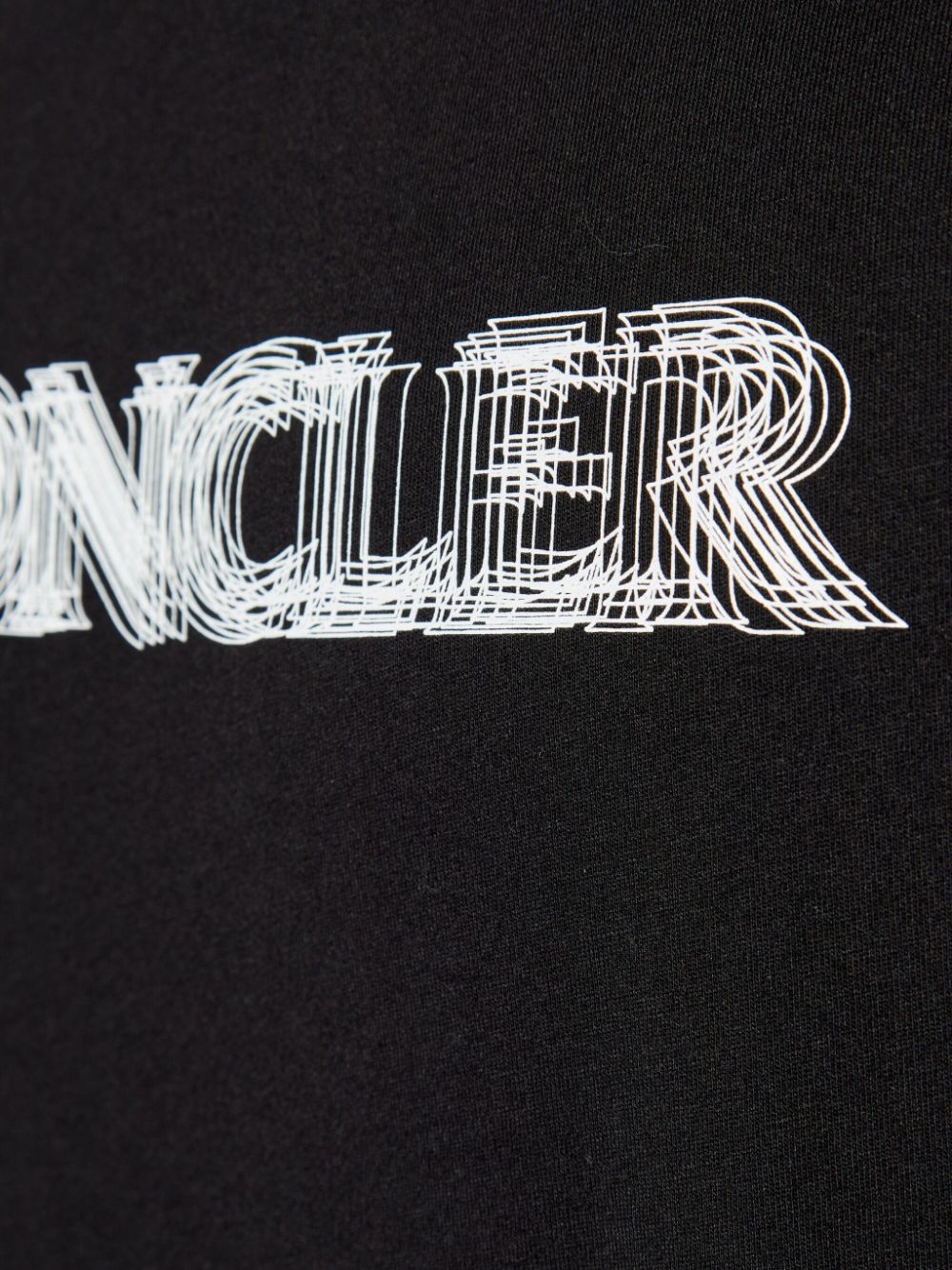 blurred-logo cotton T-shirt - 5