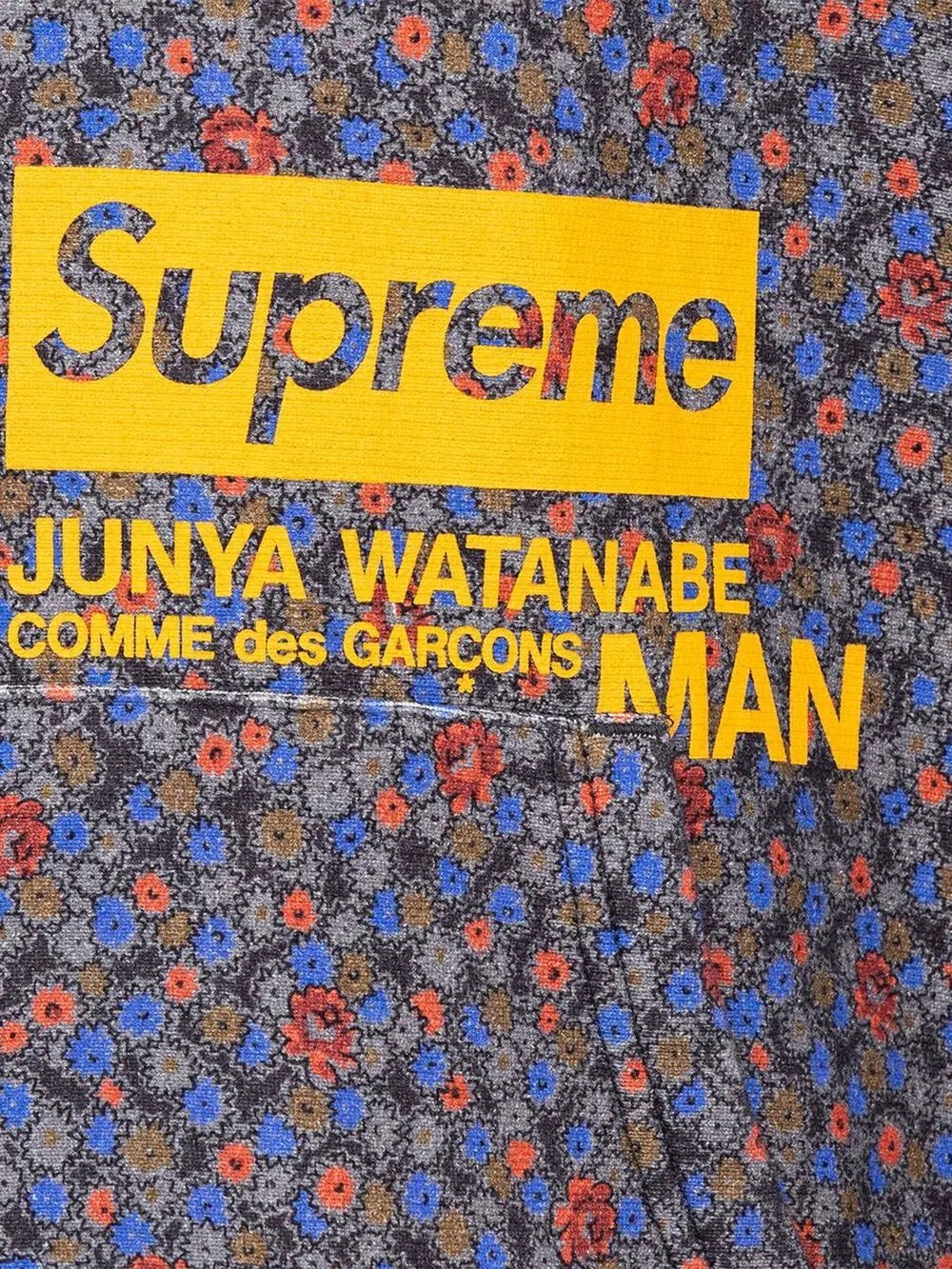 x Junya Watanabe floral-print hoodie - 3