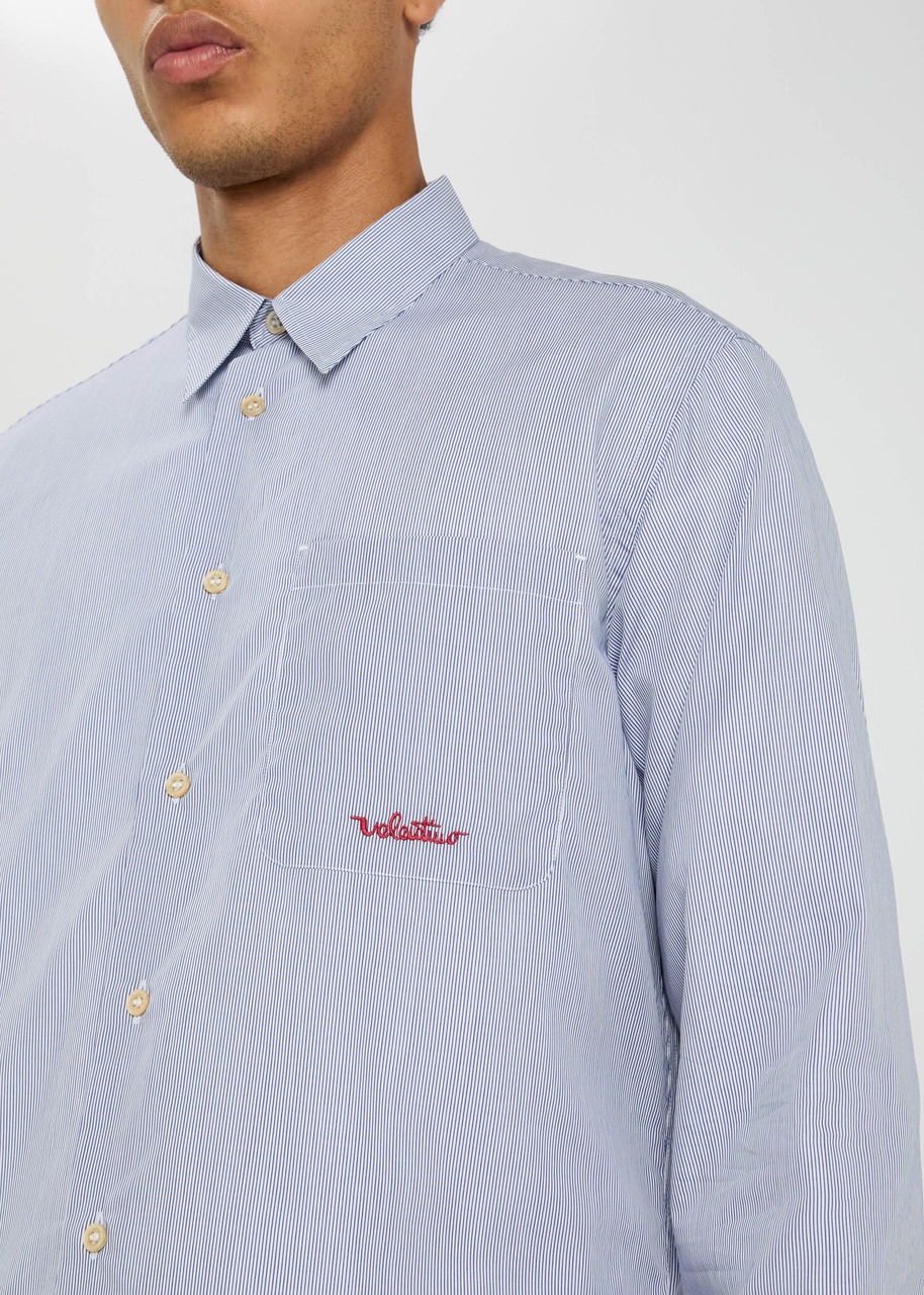 Valentino Garavani Oxford Pinstriped Cotton Shirt - 5