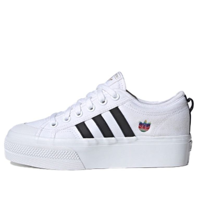 (WMNS) adidas Nizza Platform 'Colorful Trefoil' FX8538 - 1