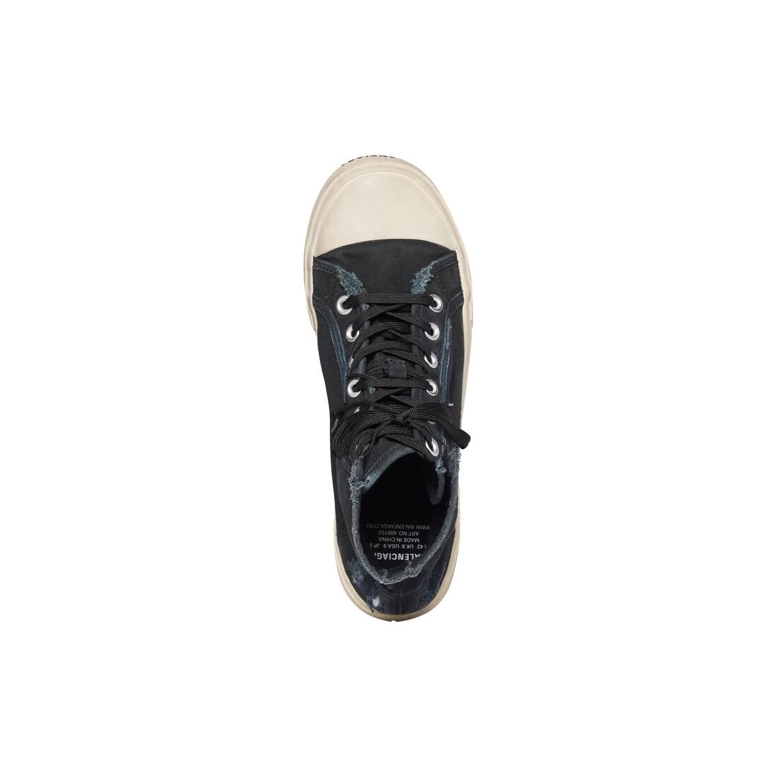 Men's Paris High Top Sneaker in Black - 6