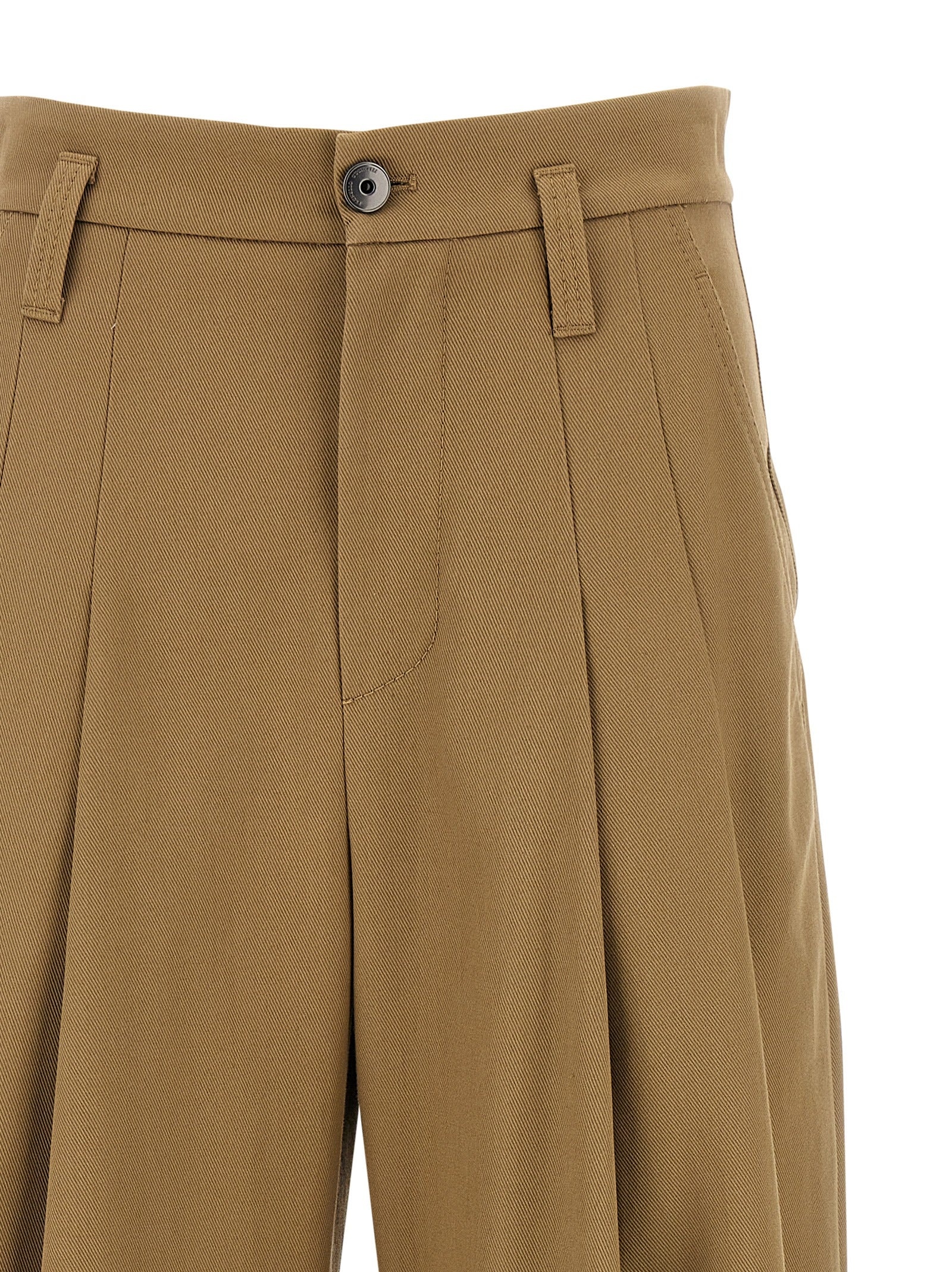 Pleat Pants Beige - 3