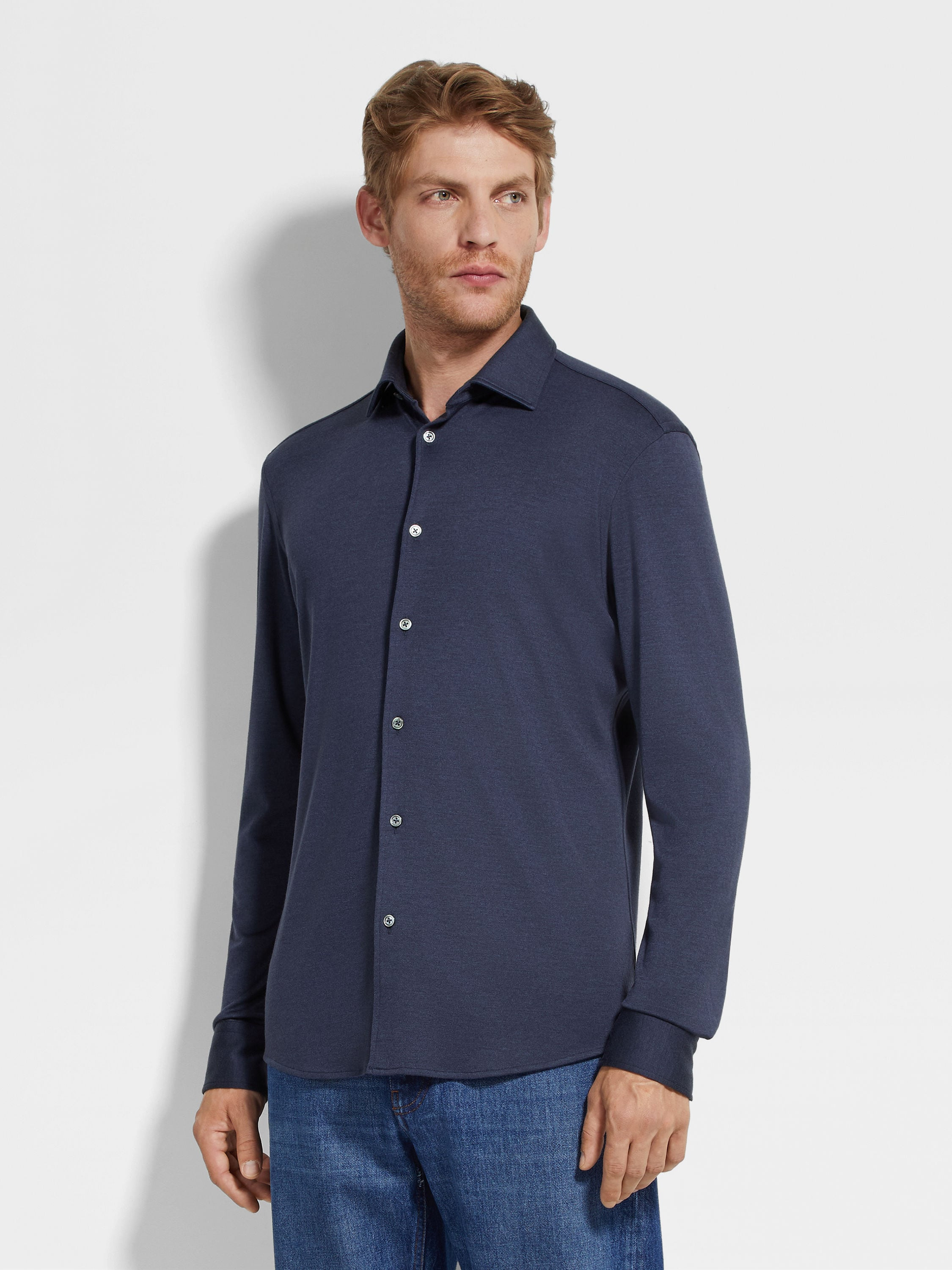 CASHMERE AND SILK SHIRT - 4
