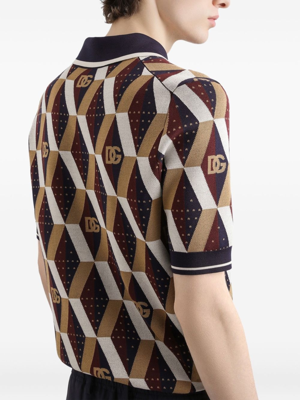 stretch-silk polo shirt - 5