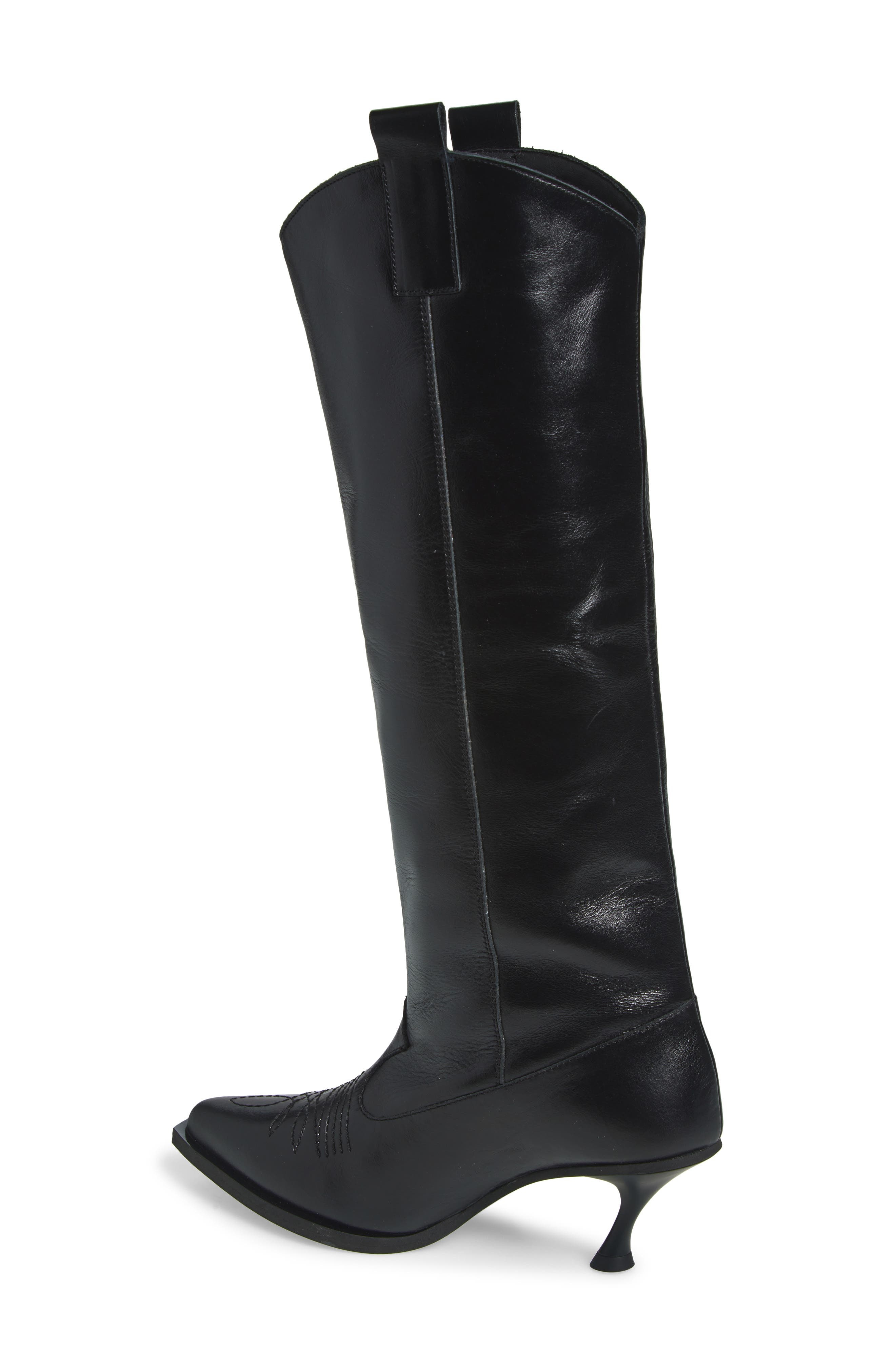 Vaquera Kitten Heel Cowboy Boot in Black at Nordstrom - 2