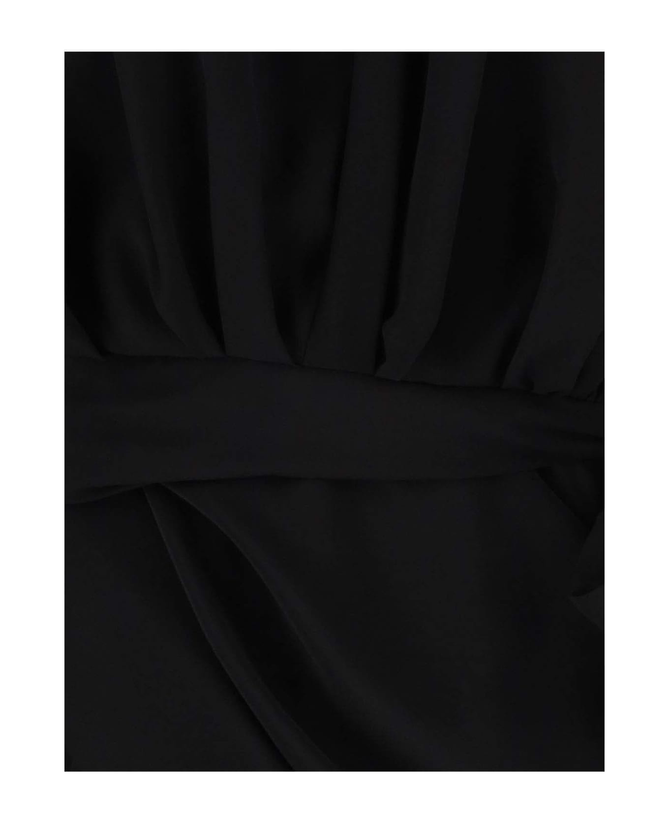 Draped Silk Dress - 3