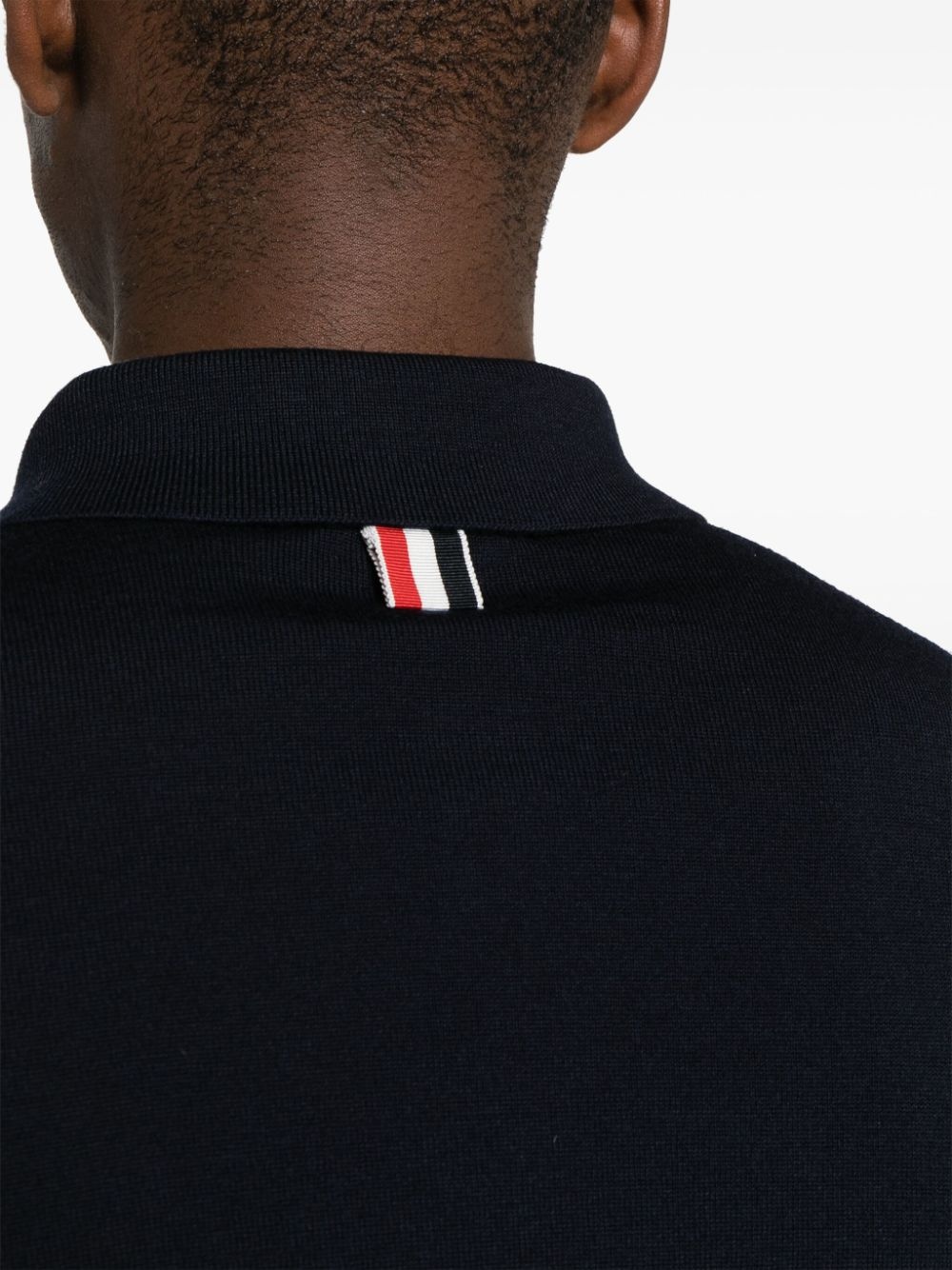 RWB stripe wool cardigan - 5