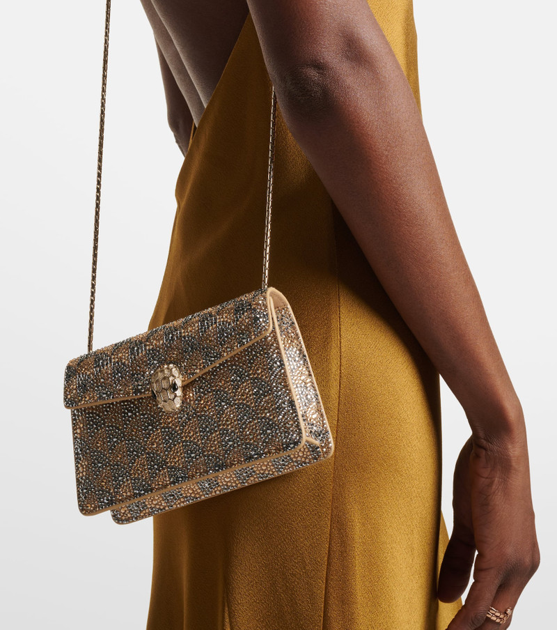BVLGARI Serpenti Forever Mini embellished crossbody bag outlook