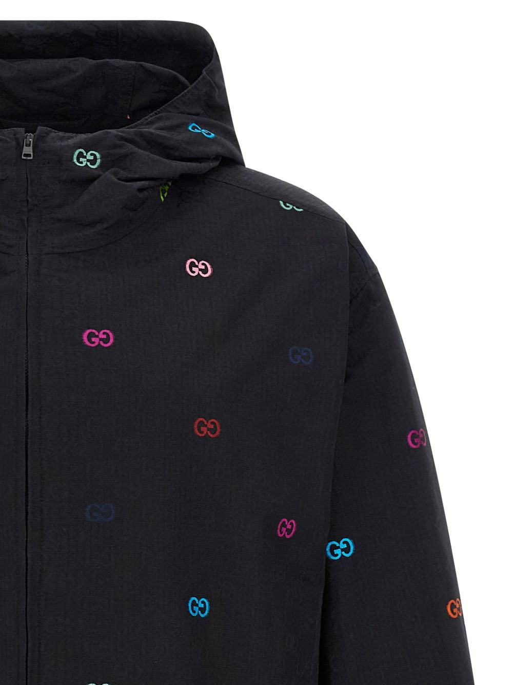 GG-pattern hooded jacket - 3